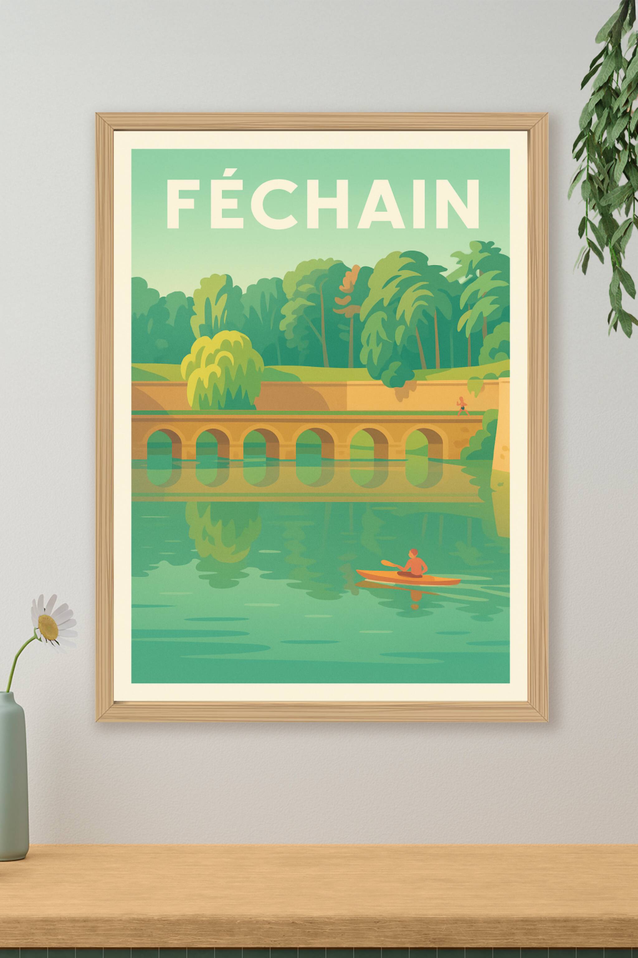Affiche de Féchain - Détente au fil de l'eau et paysages apaisants