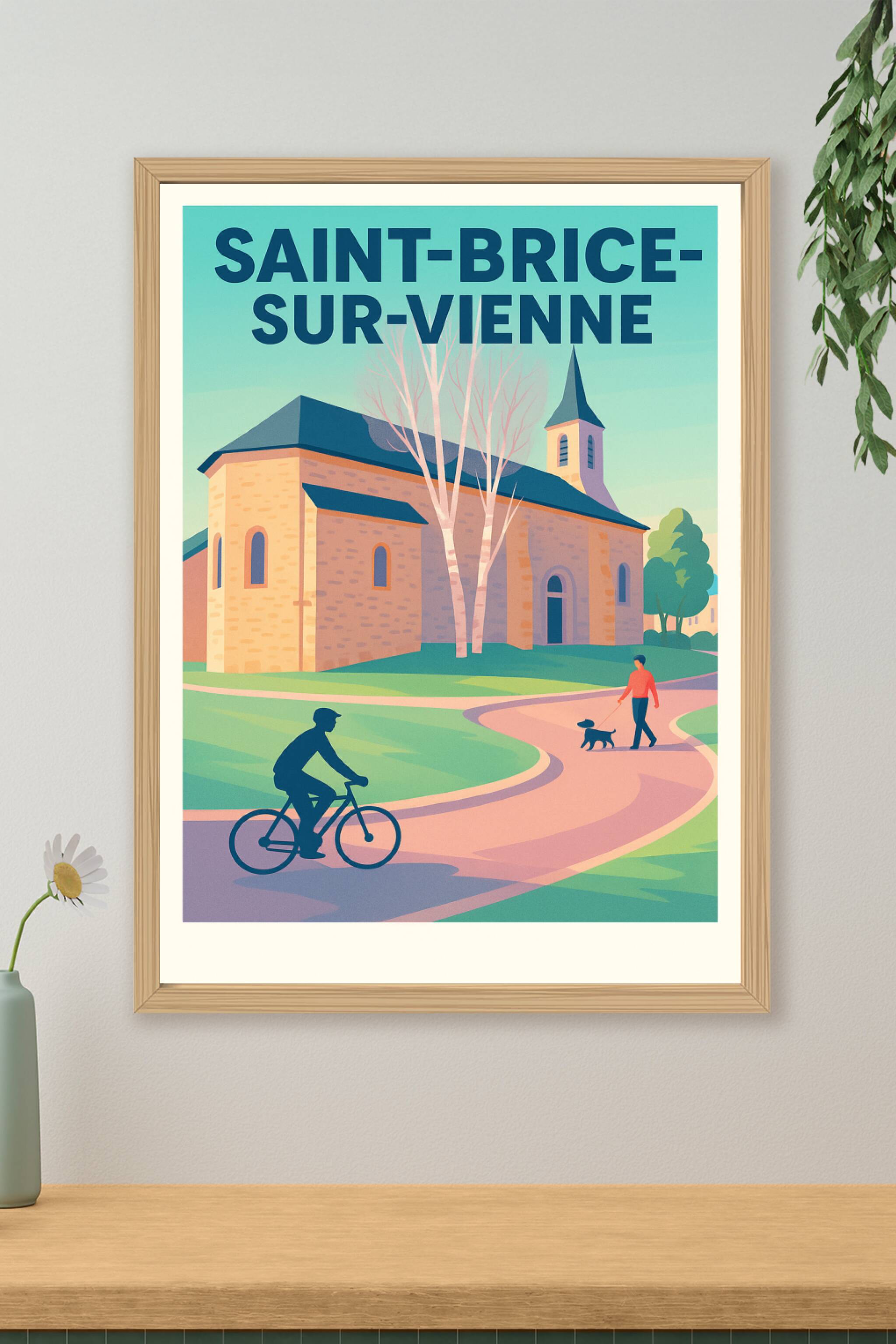 Affiche de Saint-Brice-sur-Vienne - Harmonie et Sérénité en Pays Limousin