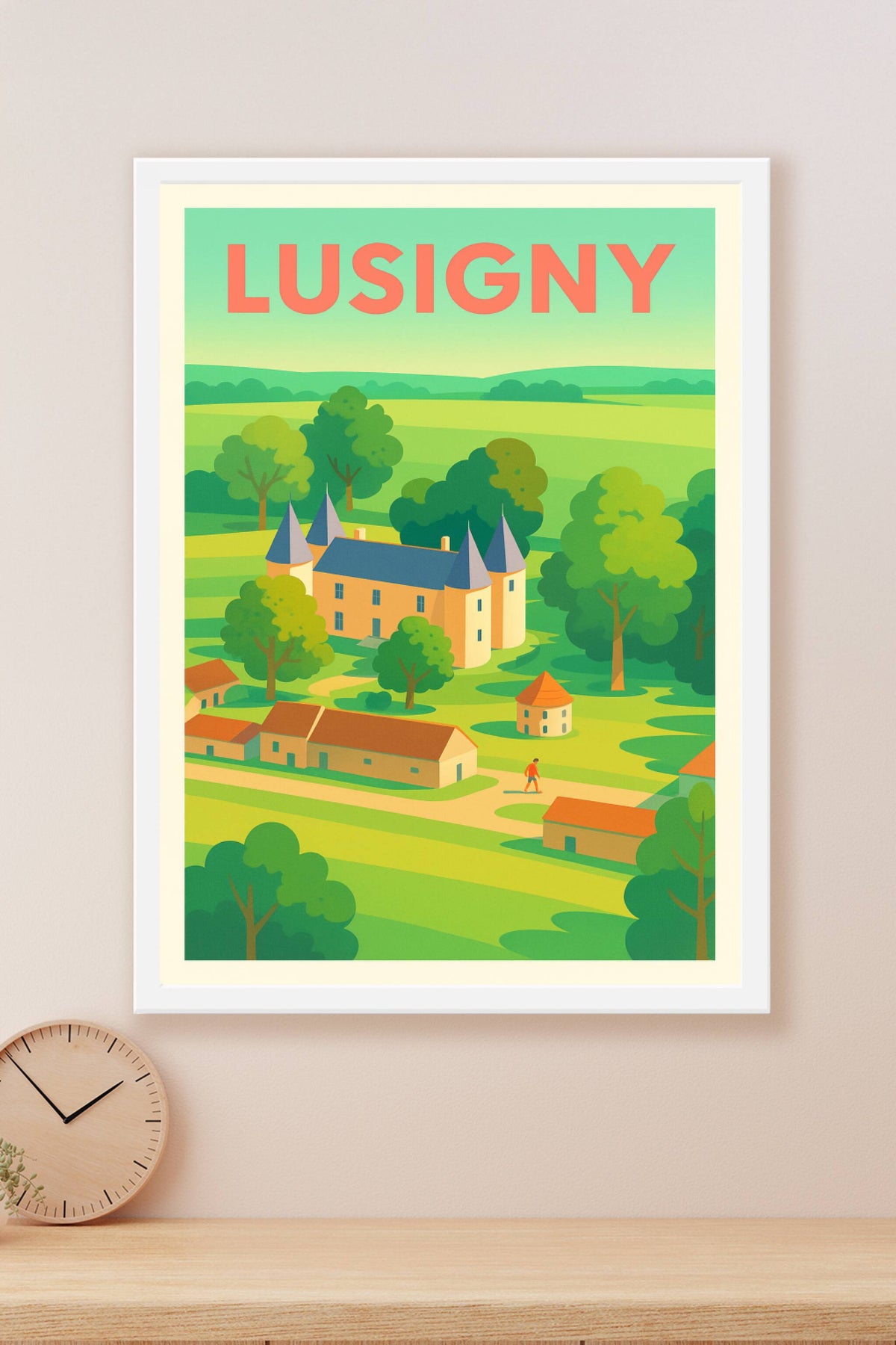 Affiche de Lusigny - Charme bucolique et patrimoine champêtre
