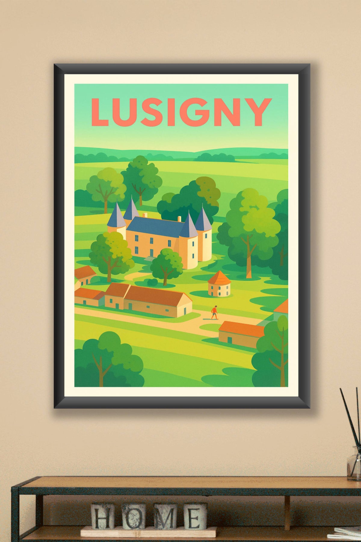 Affiche de Lusigny - Charme bucolique et patrimoine champêtre