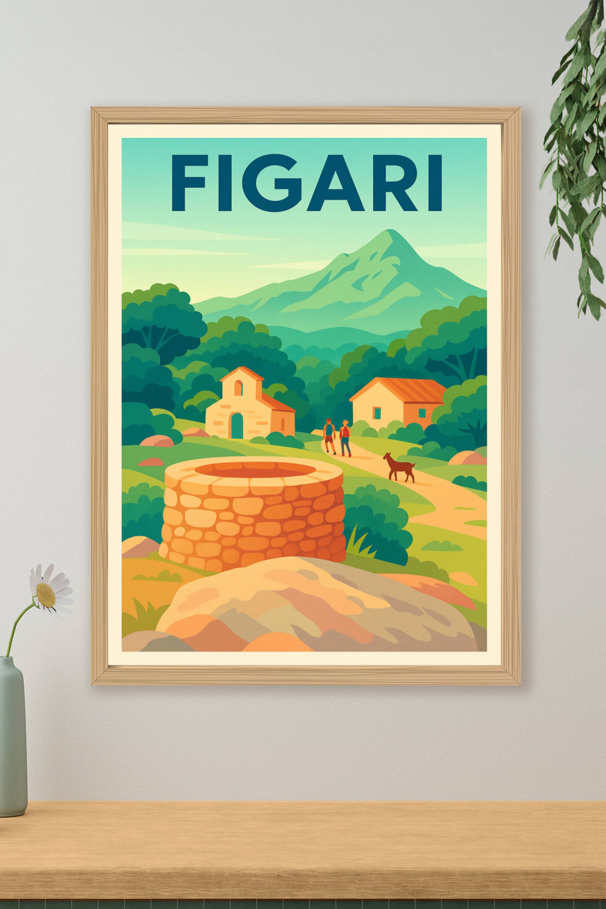 Affiche de Figari - Évasion nature et authenticité insulaire
