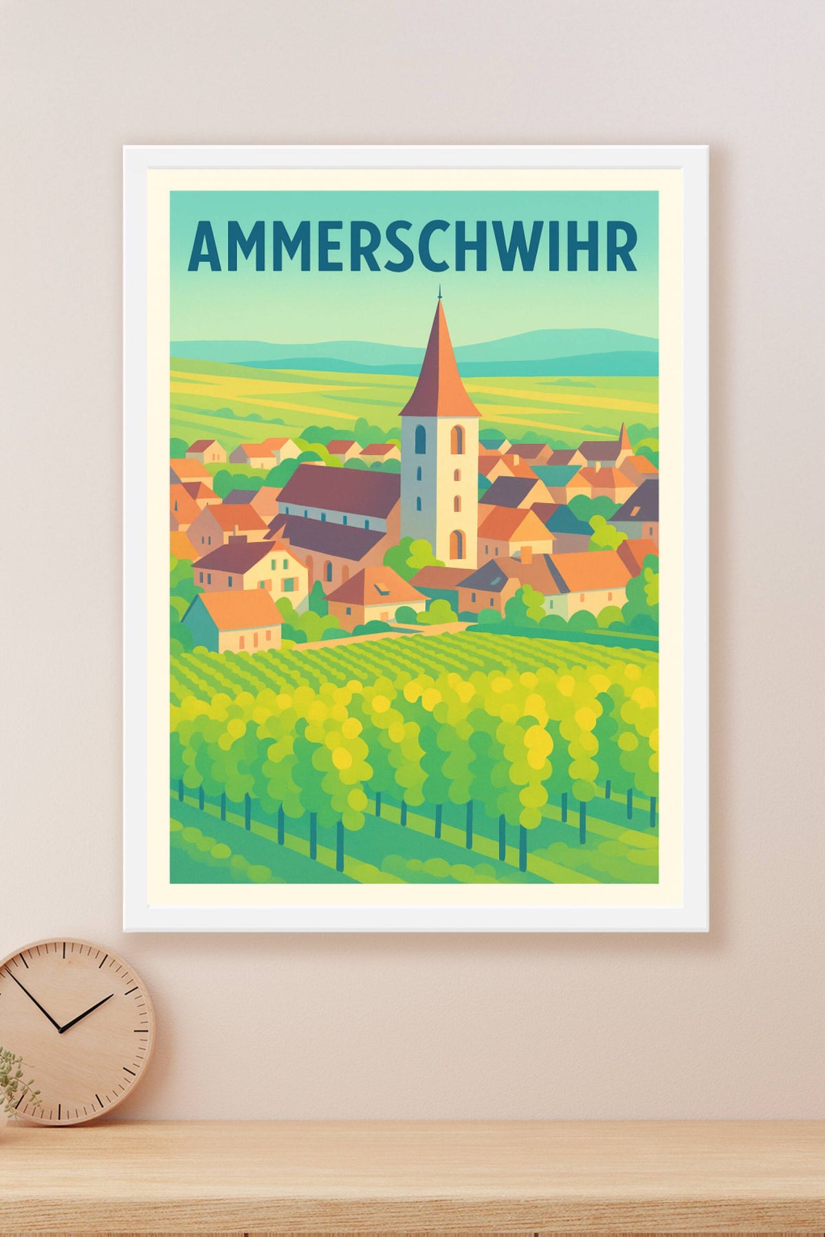 Affiche de Ammerschwihr - Charme et vignobles alsaciens en couleurs
