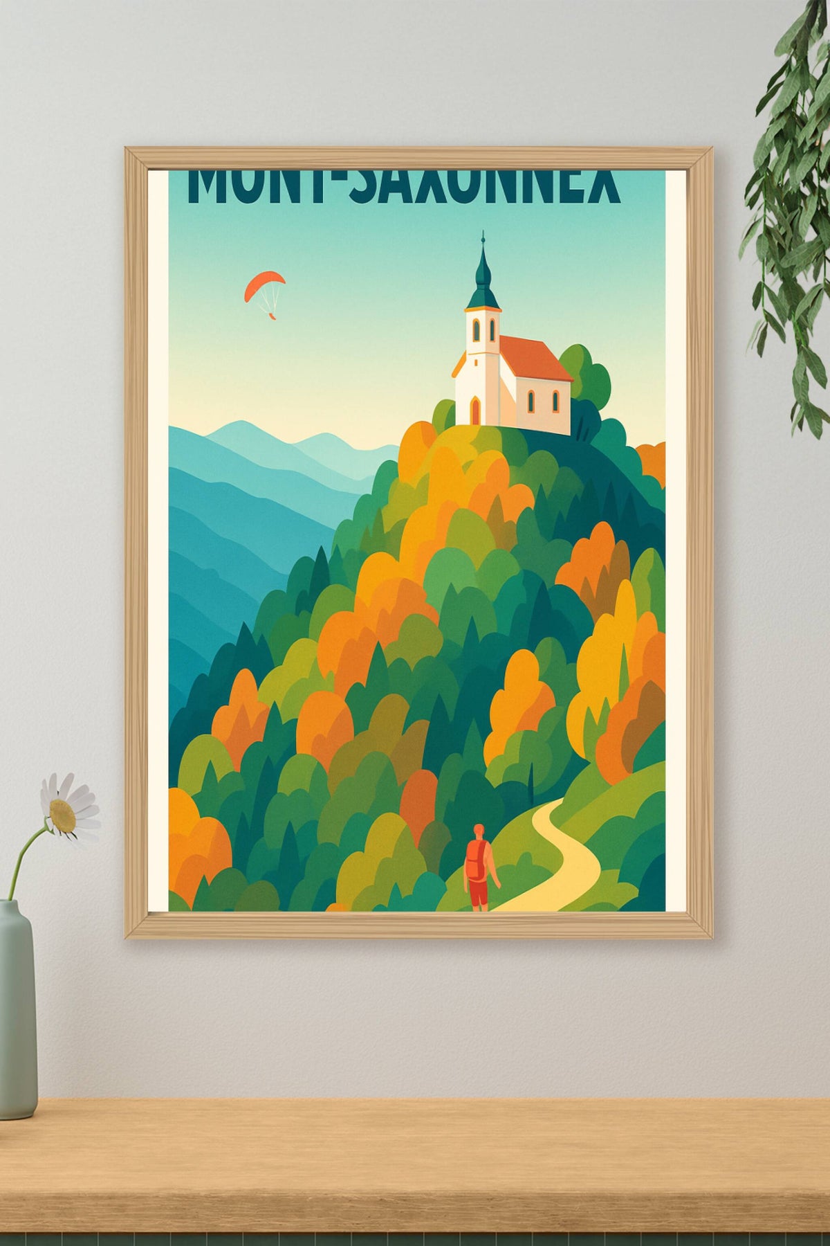 Affiche de Mont-Saxonnex - Échappée colorée en montagne