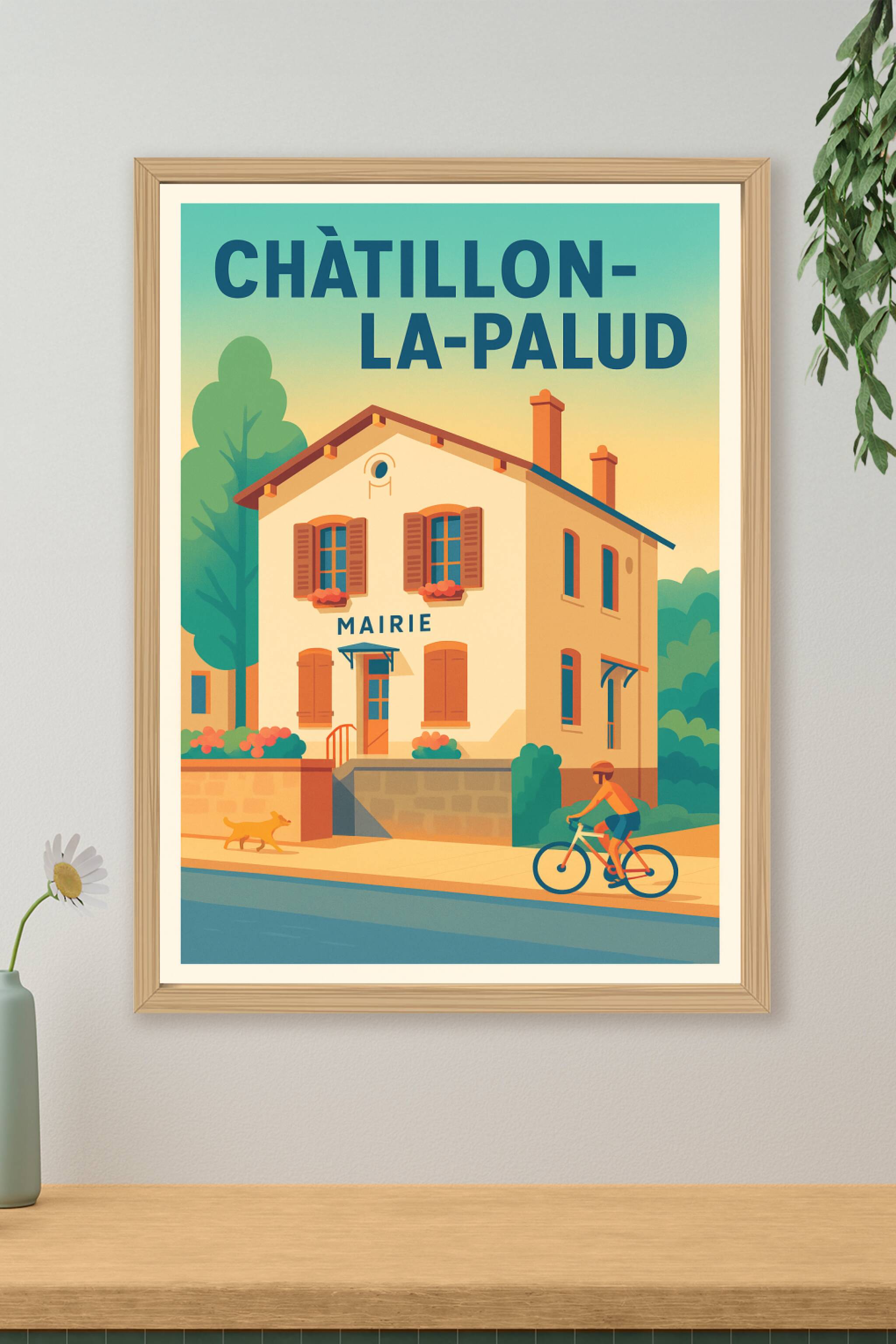 Affiche de Châtillon-la-Palud - Charme et douceur de vivre