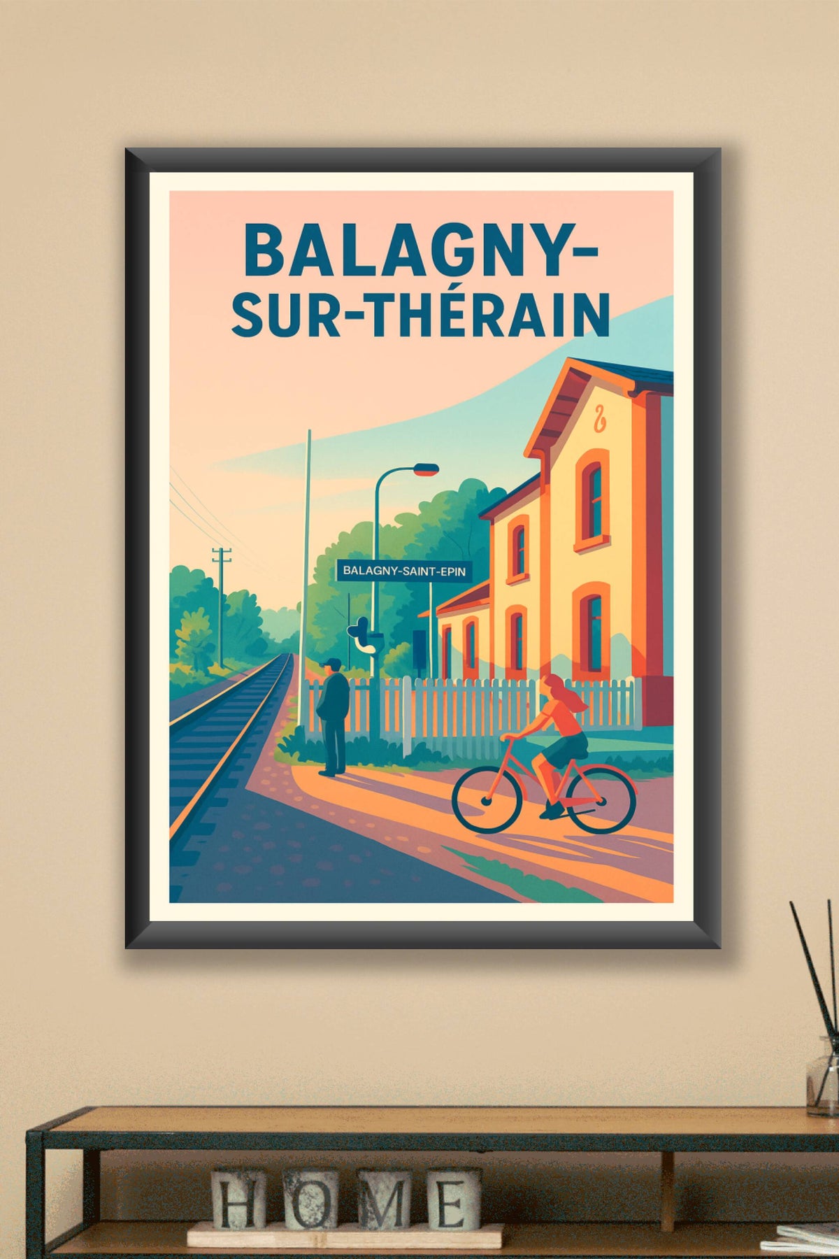Affiche de Balagny-sur-Thérain - Charme bucolique au bord des rails