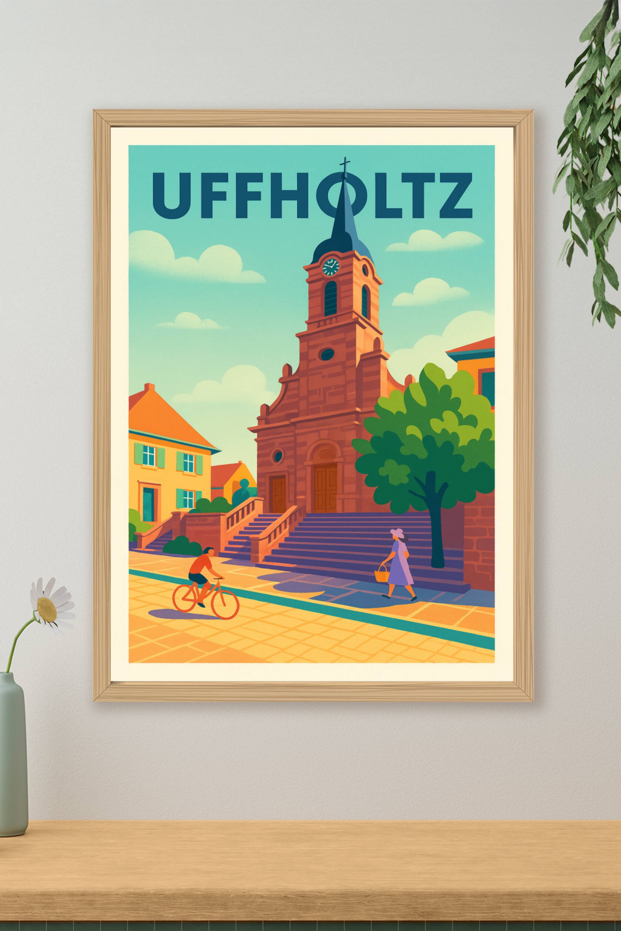 Affiche de Uffholtz - Charme et Sérénité Alsacienne