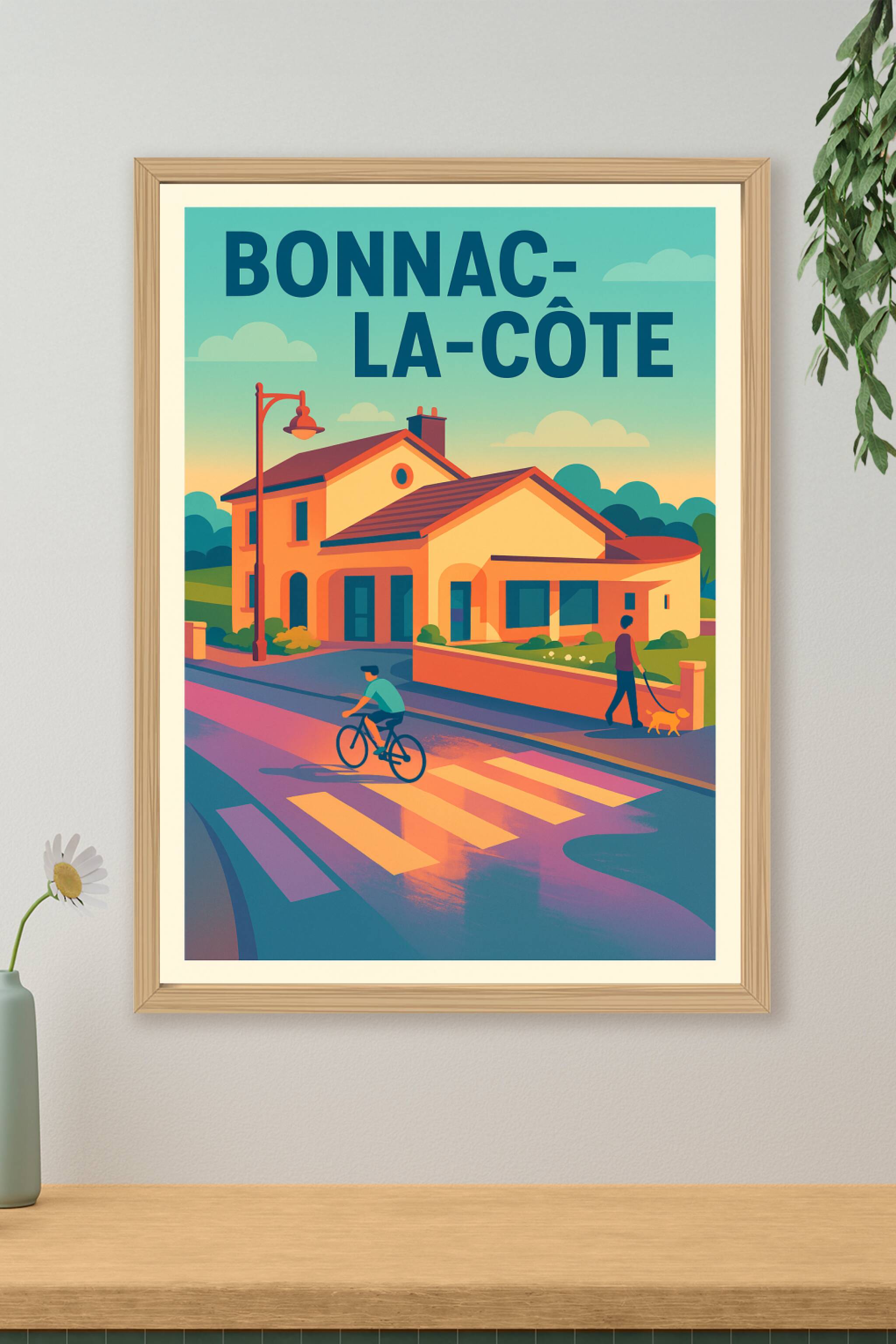Affiche de Bonnac-la-Côte - Charme paisible de la vie locale