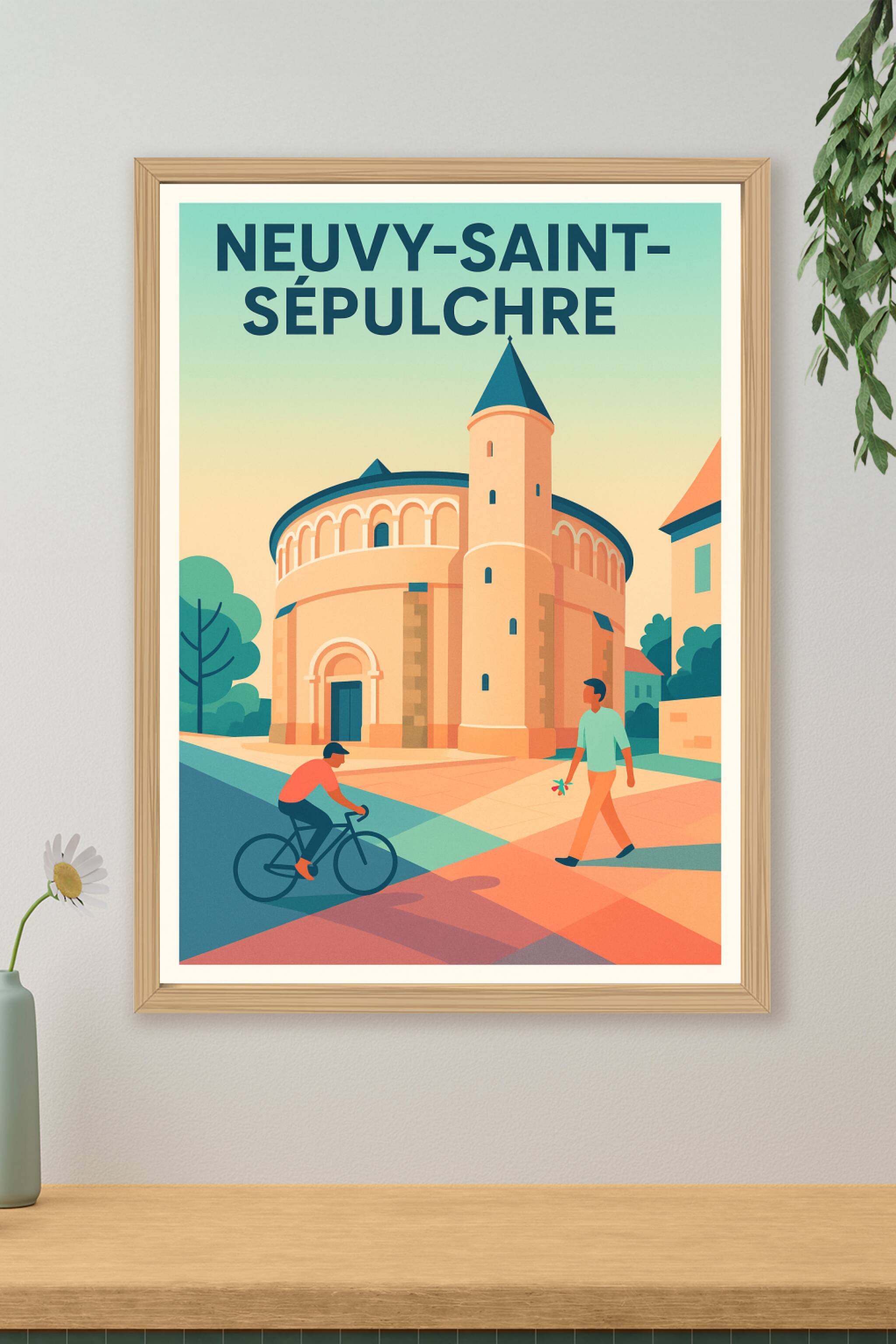 Affiche de Neuvy-Saint-Sépulchre - Charme historique et douceur de vivre