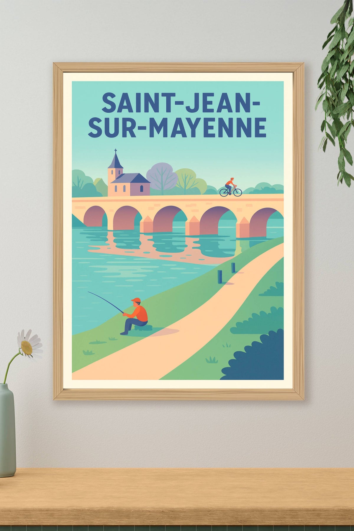 Affiche de Saint-Jean-sur-Mayenne - Sérénité au fil de l'eau
