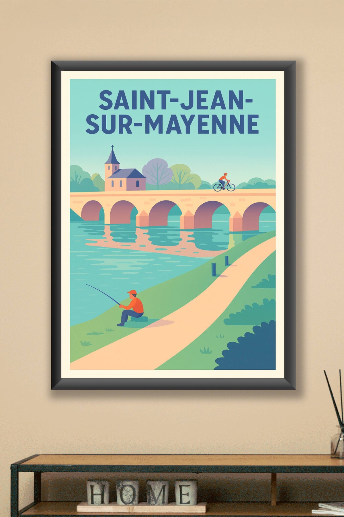 Affiche de Saint-Jean-sur-Mayenne - Sérénité au fil de l'eau