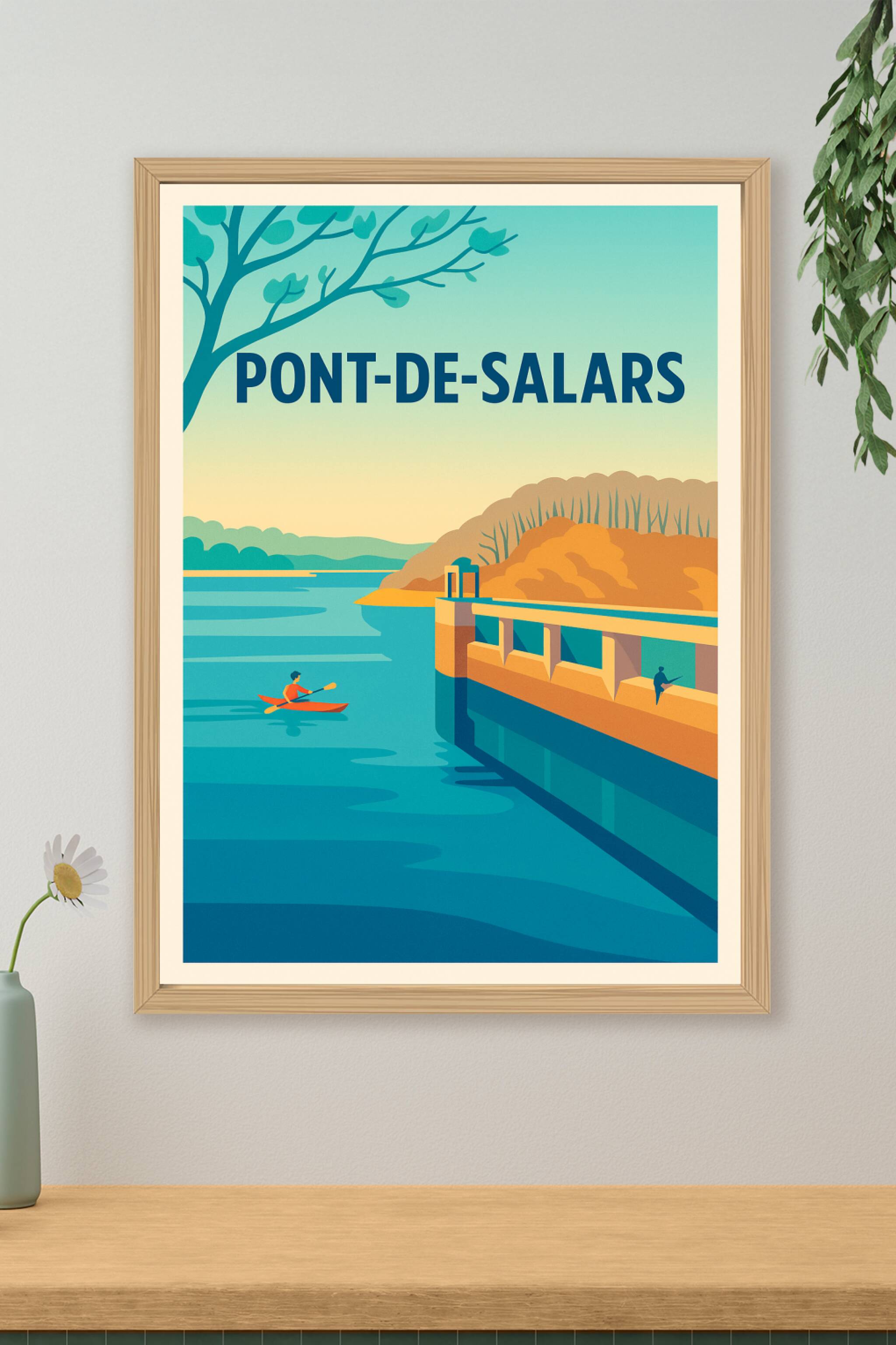 Affiche de Pont-de-Salars - Évasion au fil de l'eau