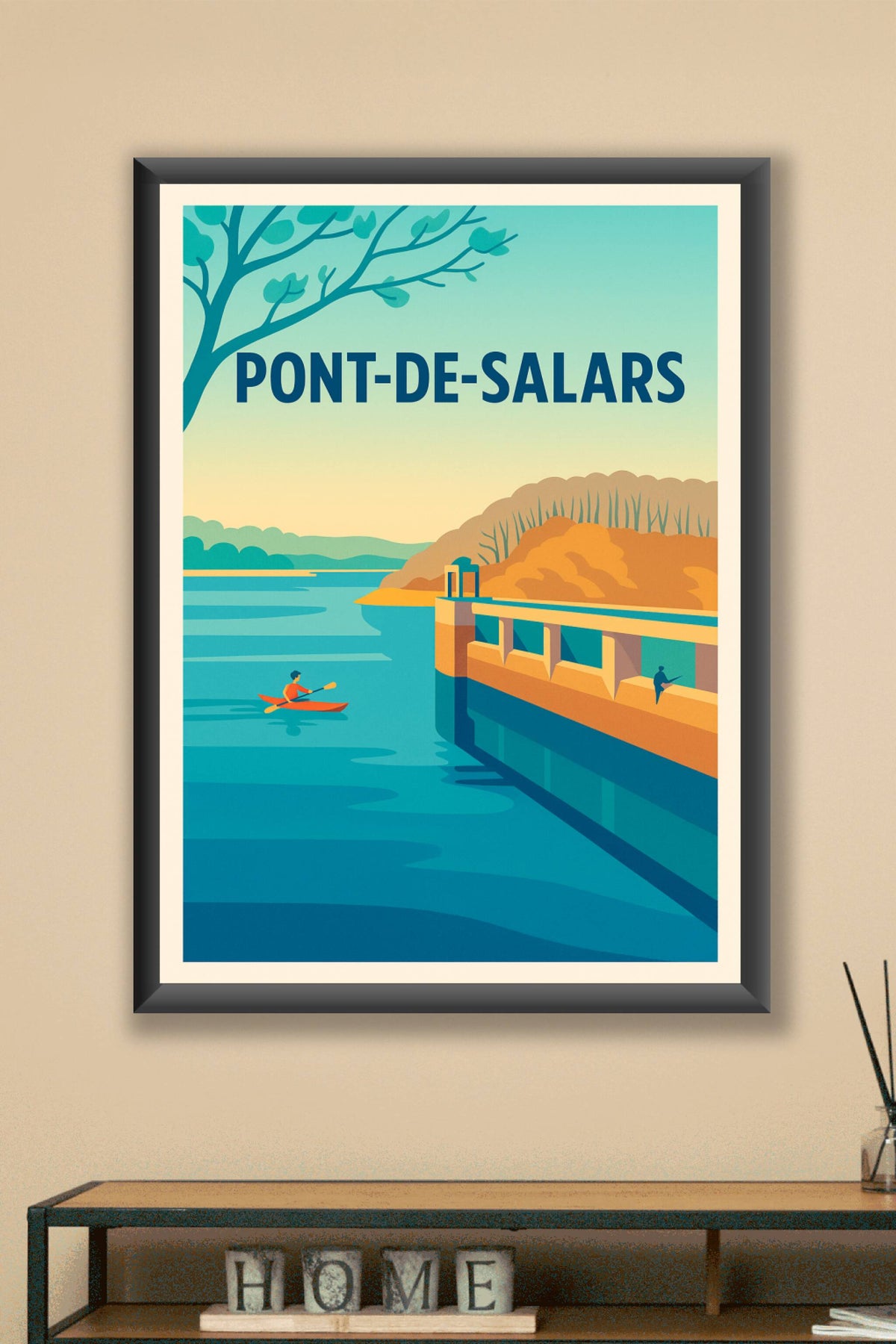 Affiche de Pont-de-Salars - Évasion au fil de l'eau