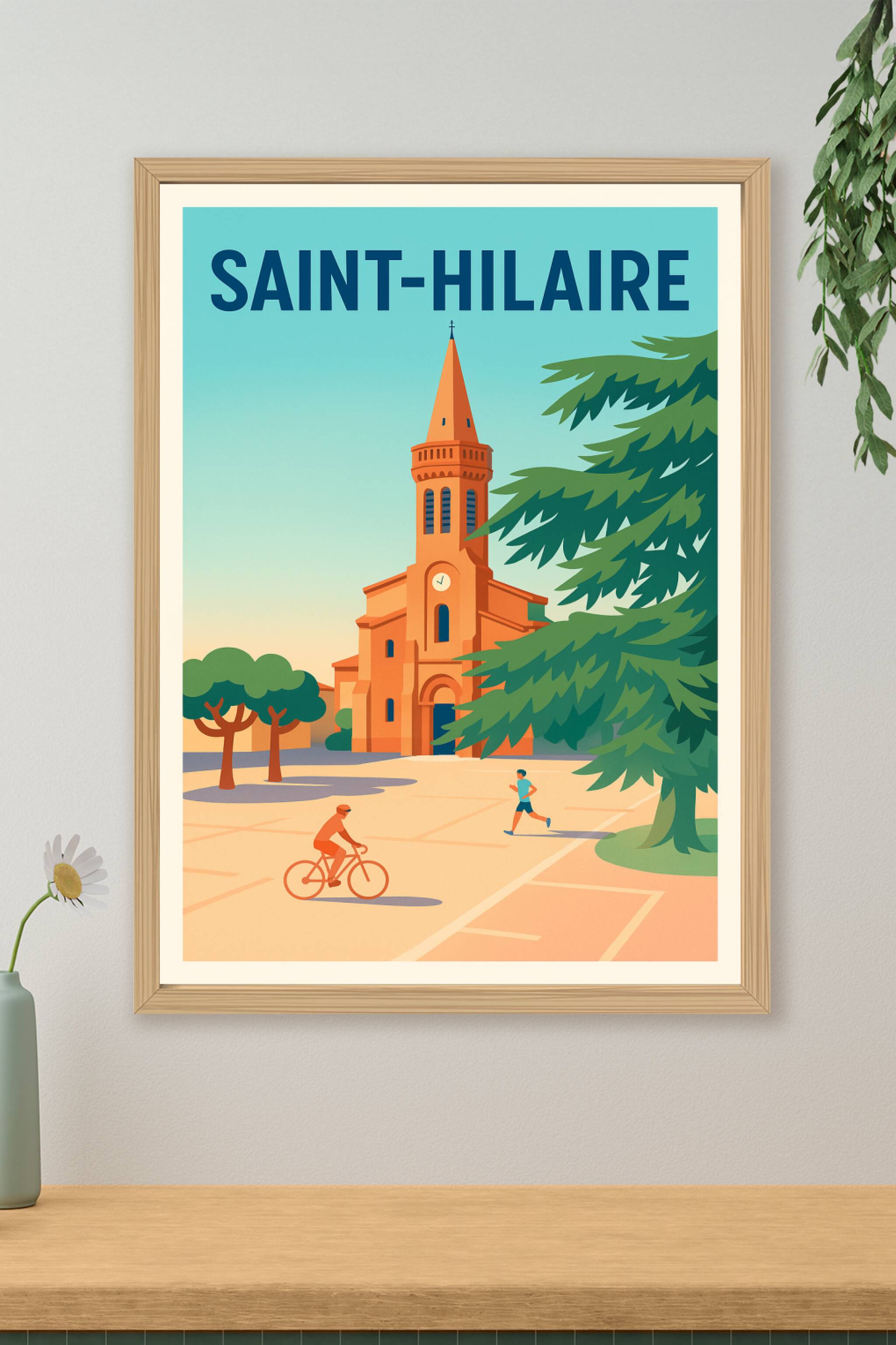 Affiche de Saint-Hilaire - Charme et douceur au cœur du village