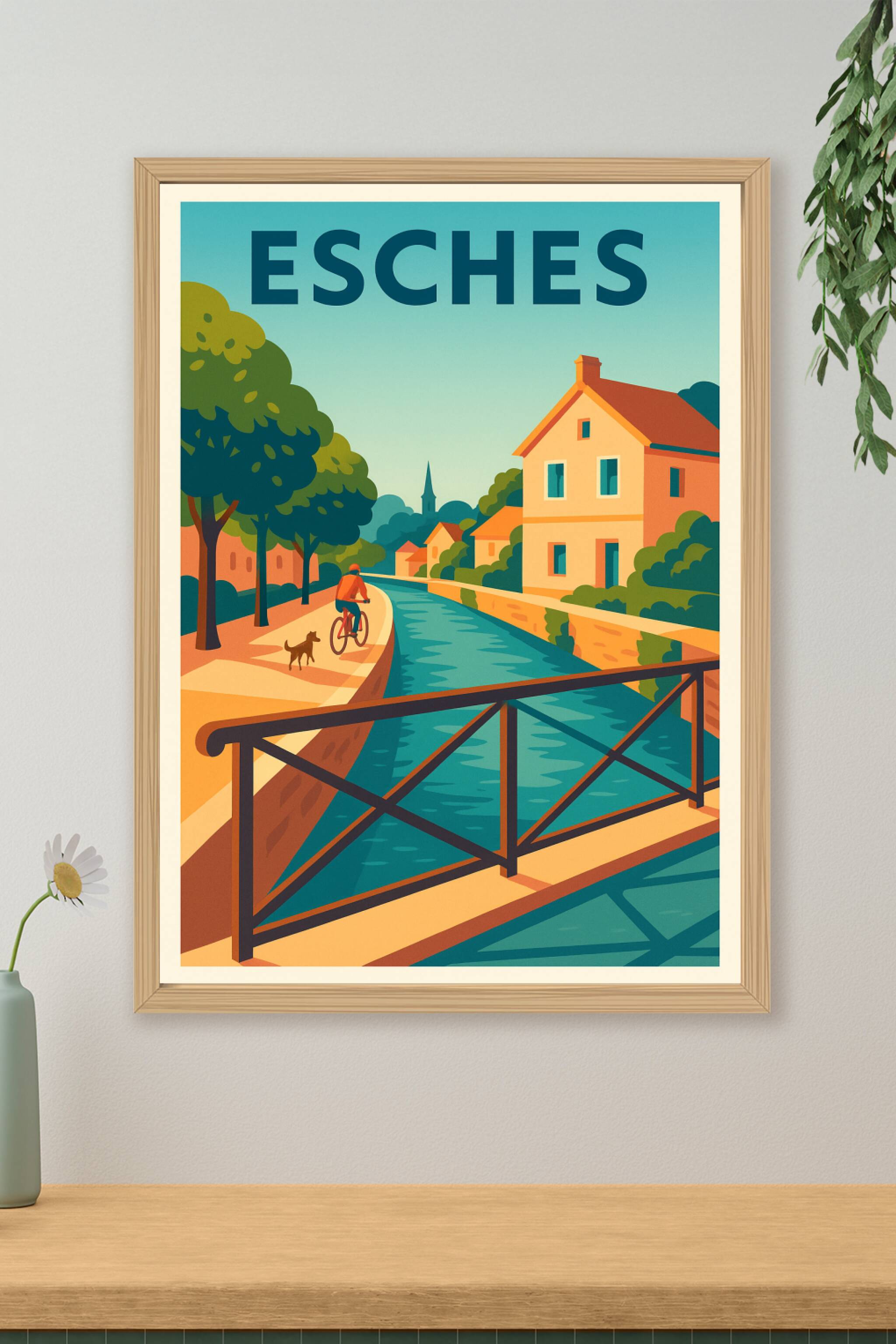 Affiche de Esches - Escapade paisible au fil de l'eau