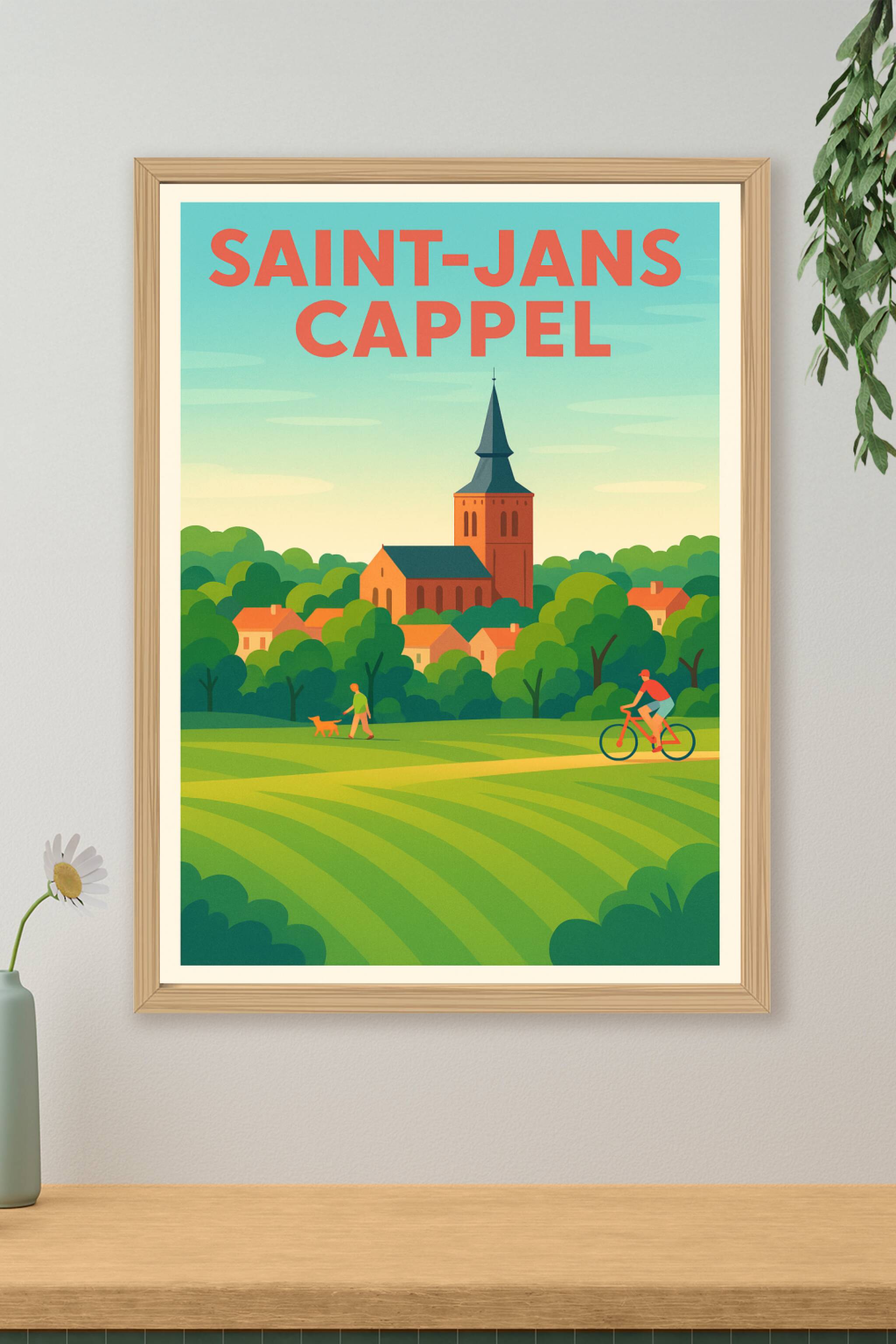 Affiche de Saint-Jans-Cappel - L'écrin de verdure et sérénité