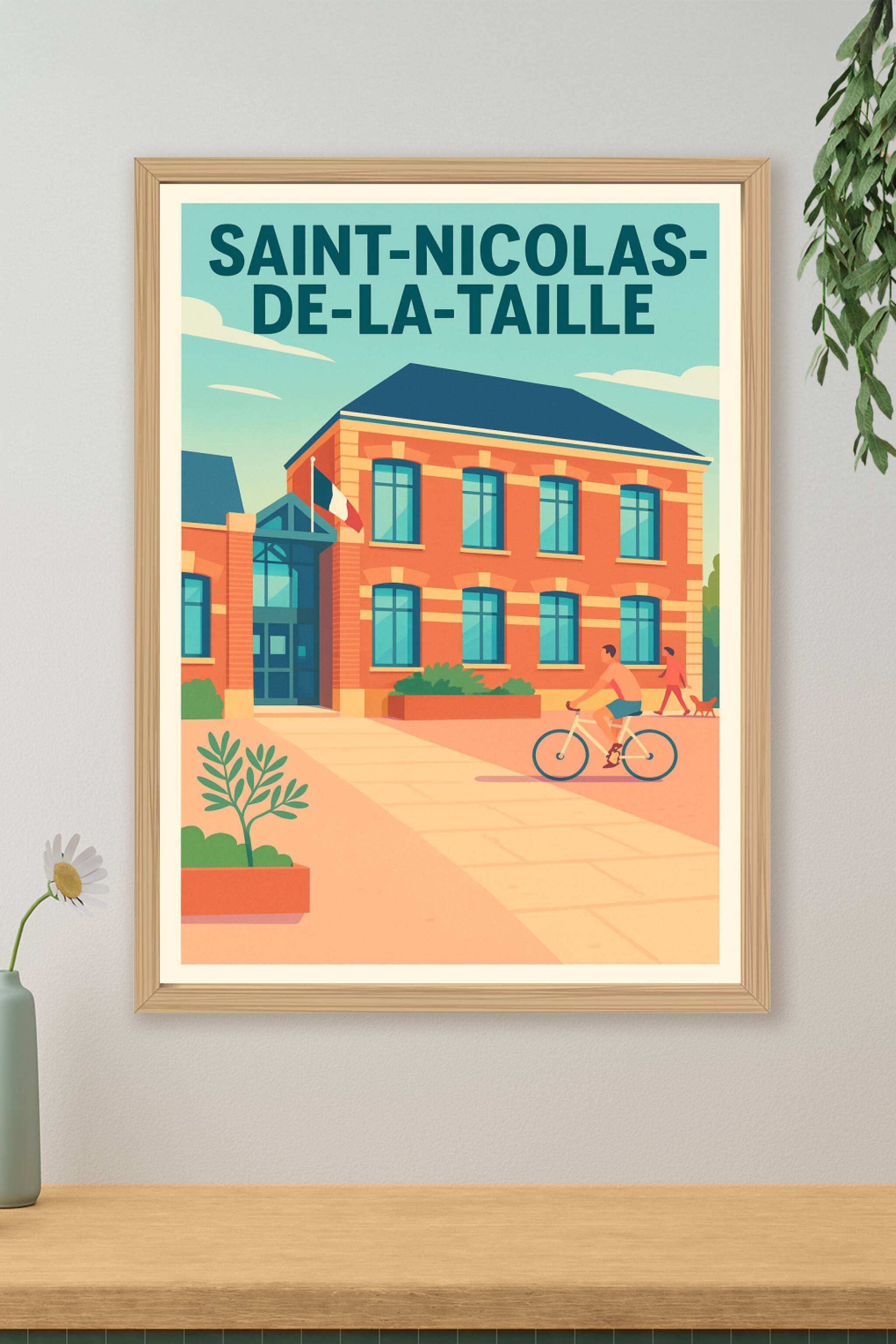 Affiche de Saint-Nicolas-de-la-Taille - Charme et douceur de la Normandie