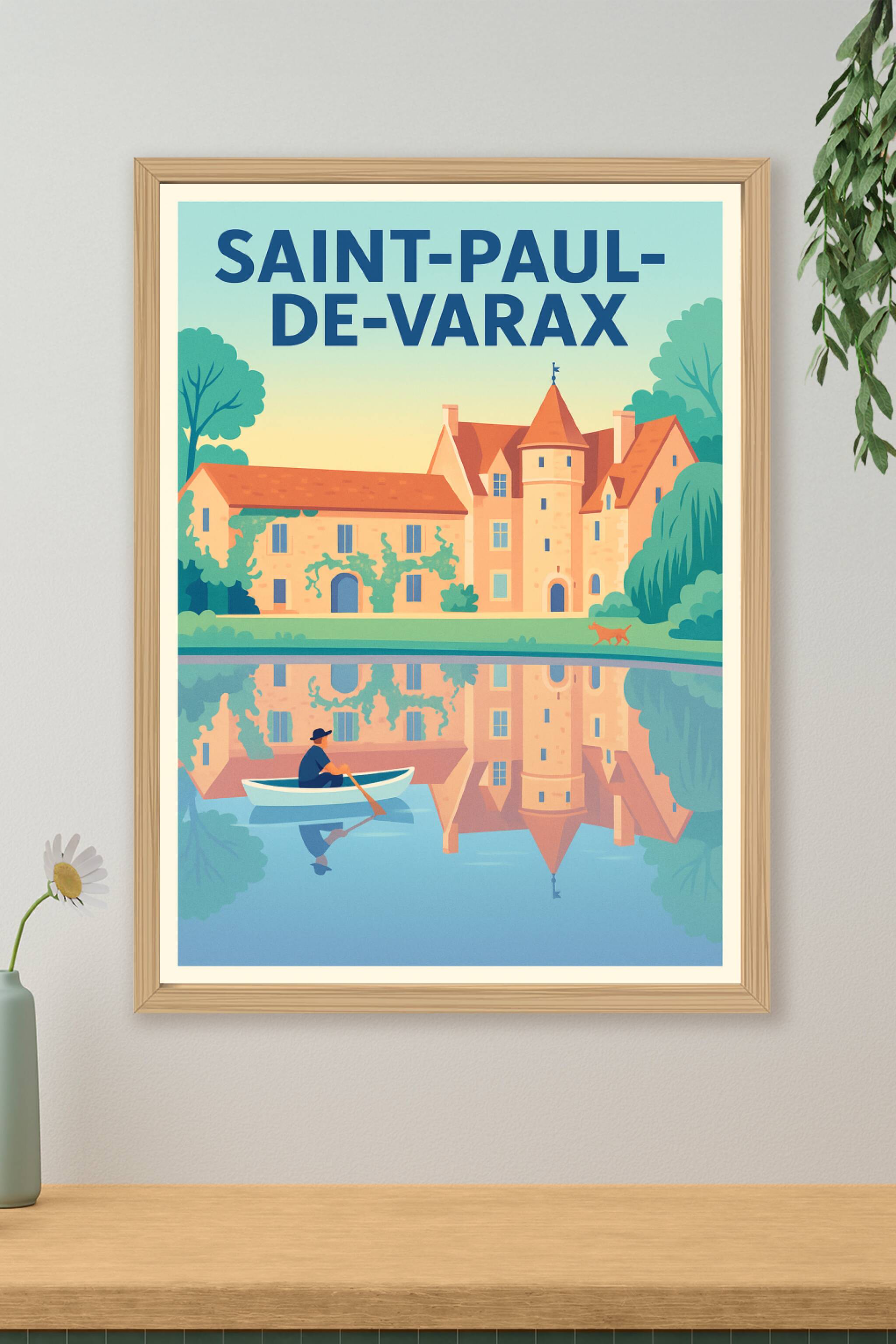 Affiche de Saint-Paul-de-Varax - Charme bucolique en reflet