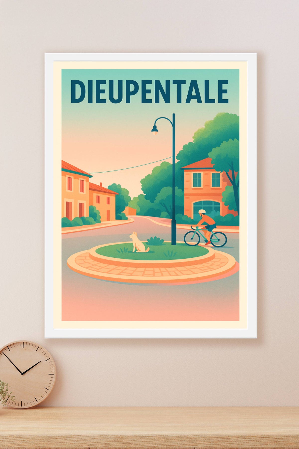 Affiche de Dieupentale - Douceur de vie à vélo et au coin du feu