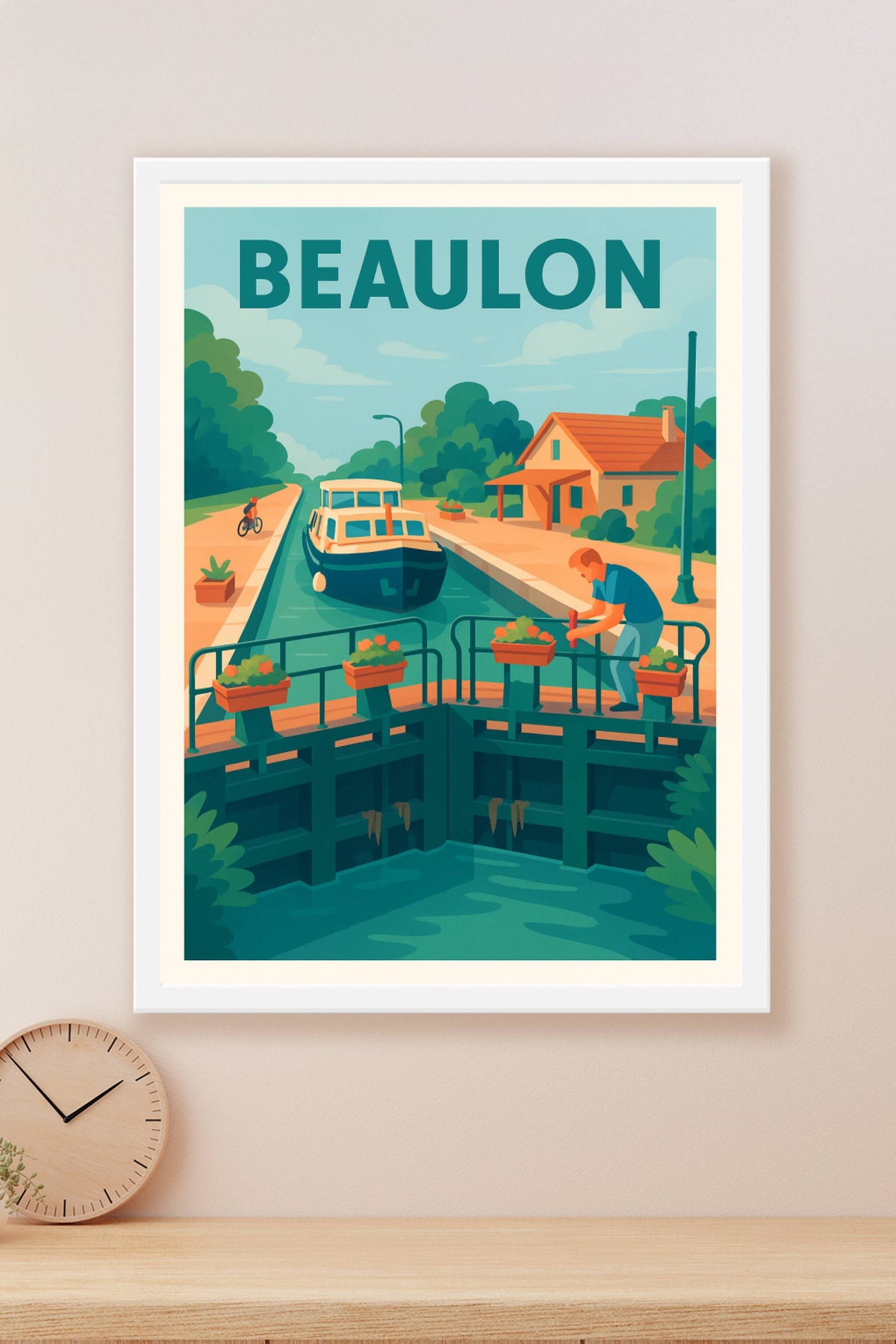 Affiche de Beaulon - Charme paisible au bord du canal
