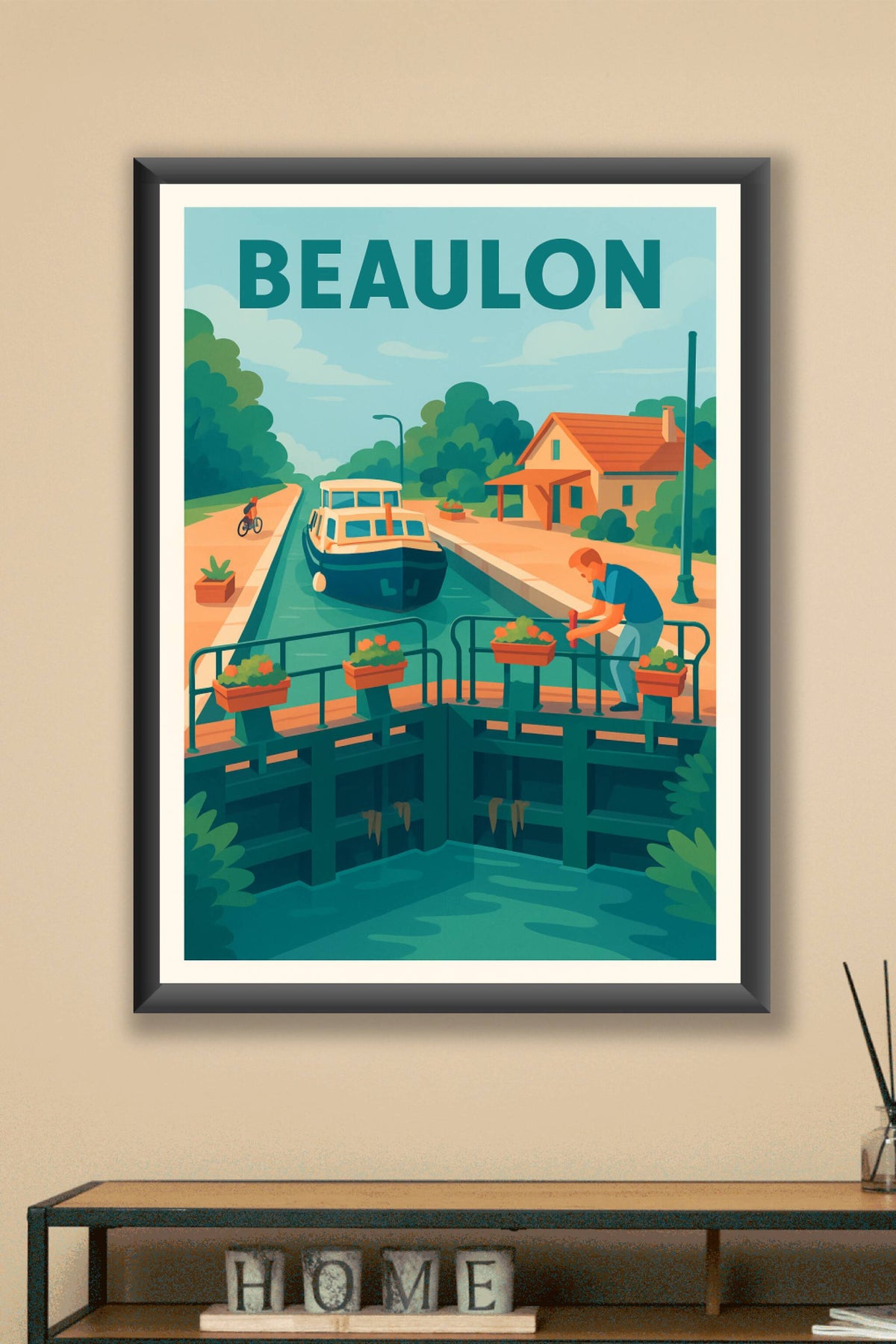 Affiche de Beaulon - Charme paisible au bord du canal