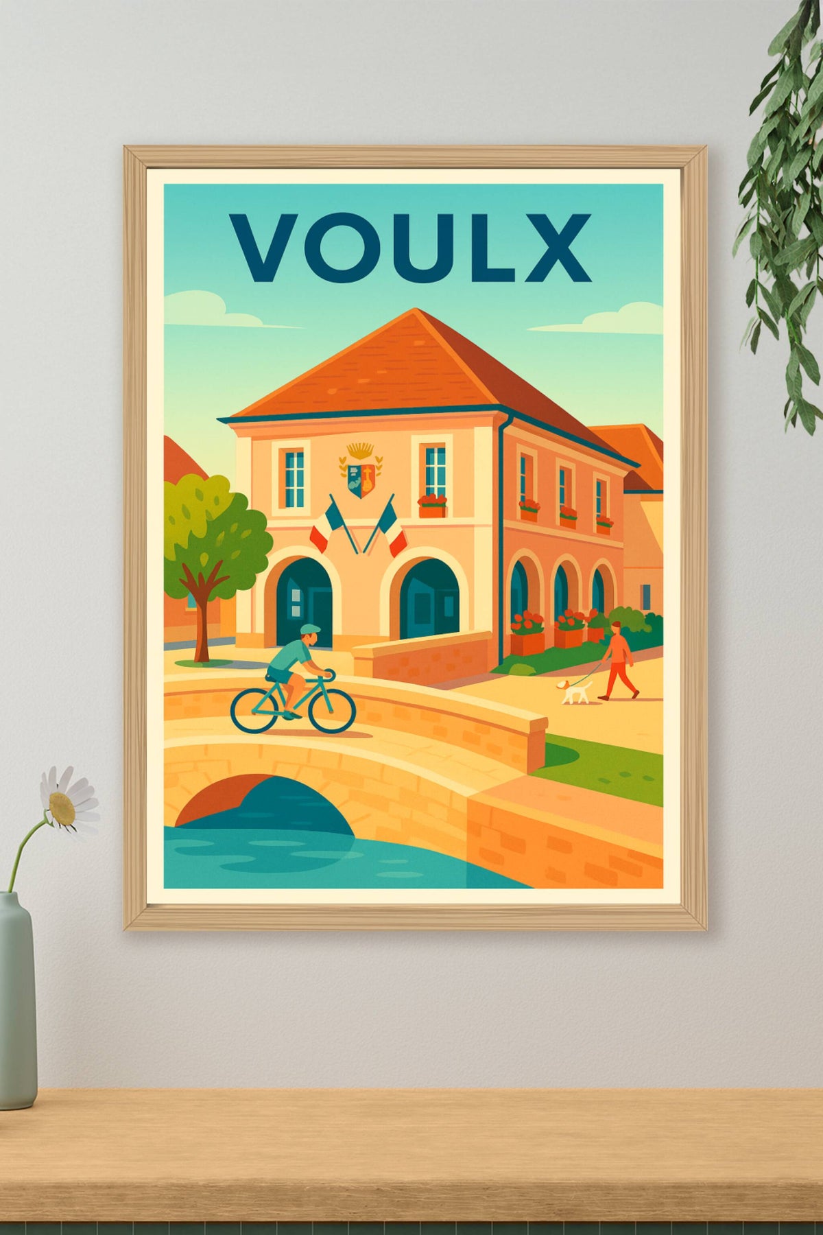 Affiche de Voulx - Charme pittoresque au cœur du village