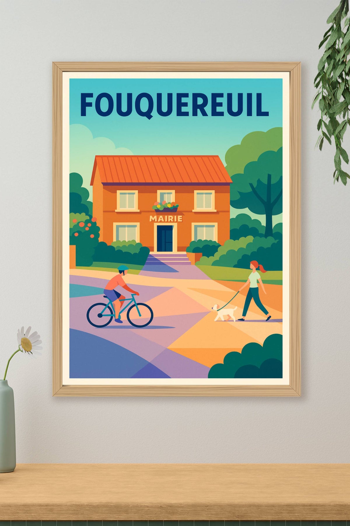 Affiche de Fouquereuil - Un moment tranquille au cœur du village