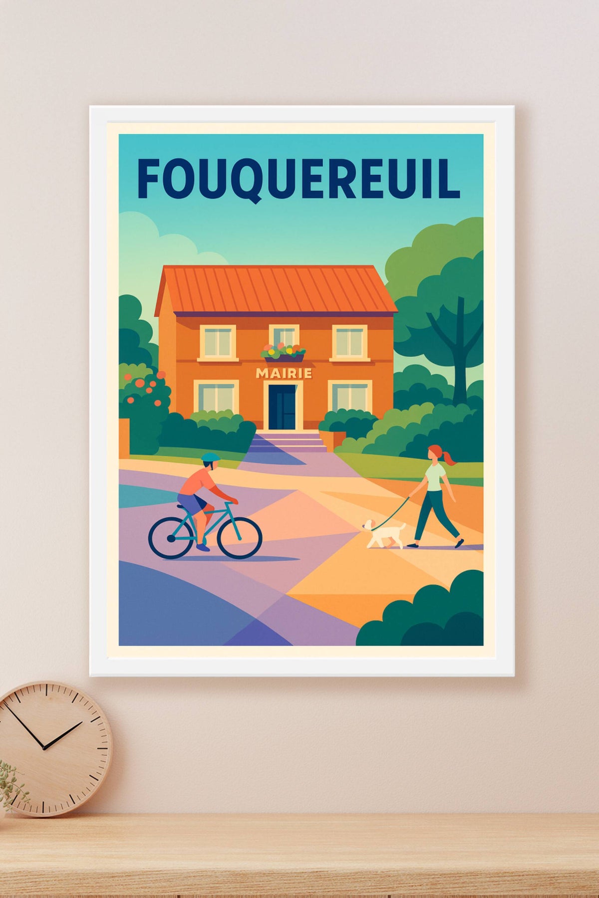 Affiche de Fouquereuil - Un moment tranquille au cœur du village