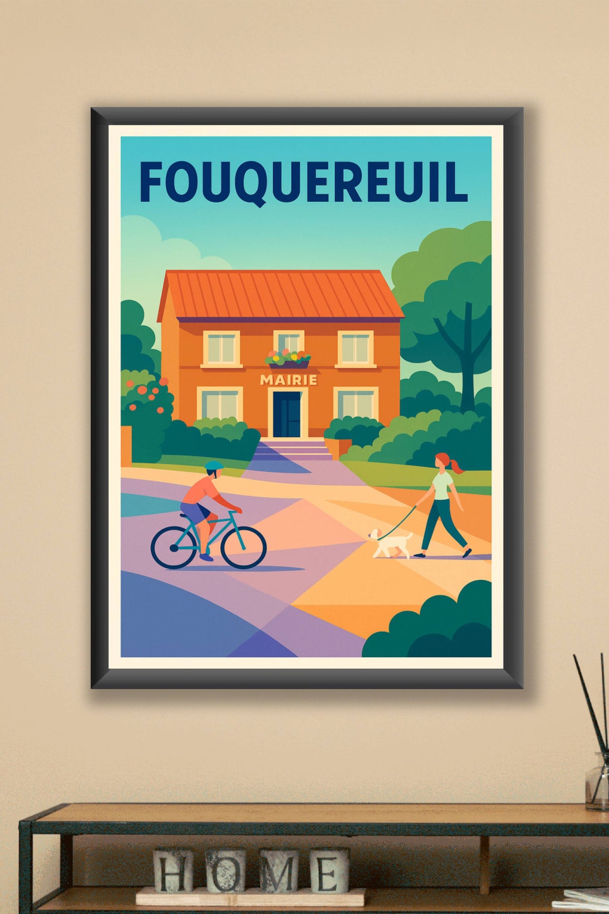 Affiche de Fouquereuil - Un moment tranquille au cœur du village