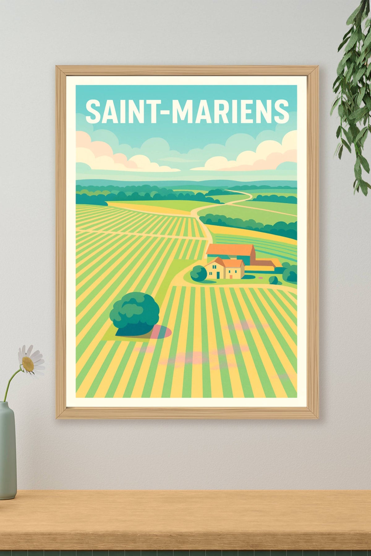 Affiche de Saint-Mariens - Harmonie champêtre en pleine nature
