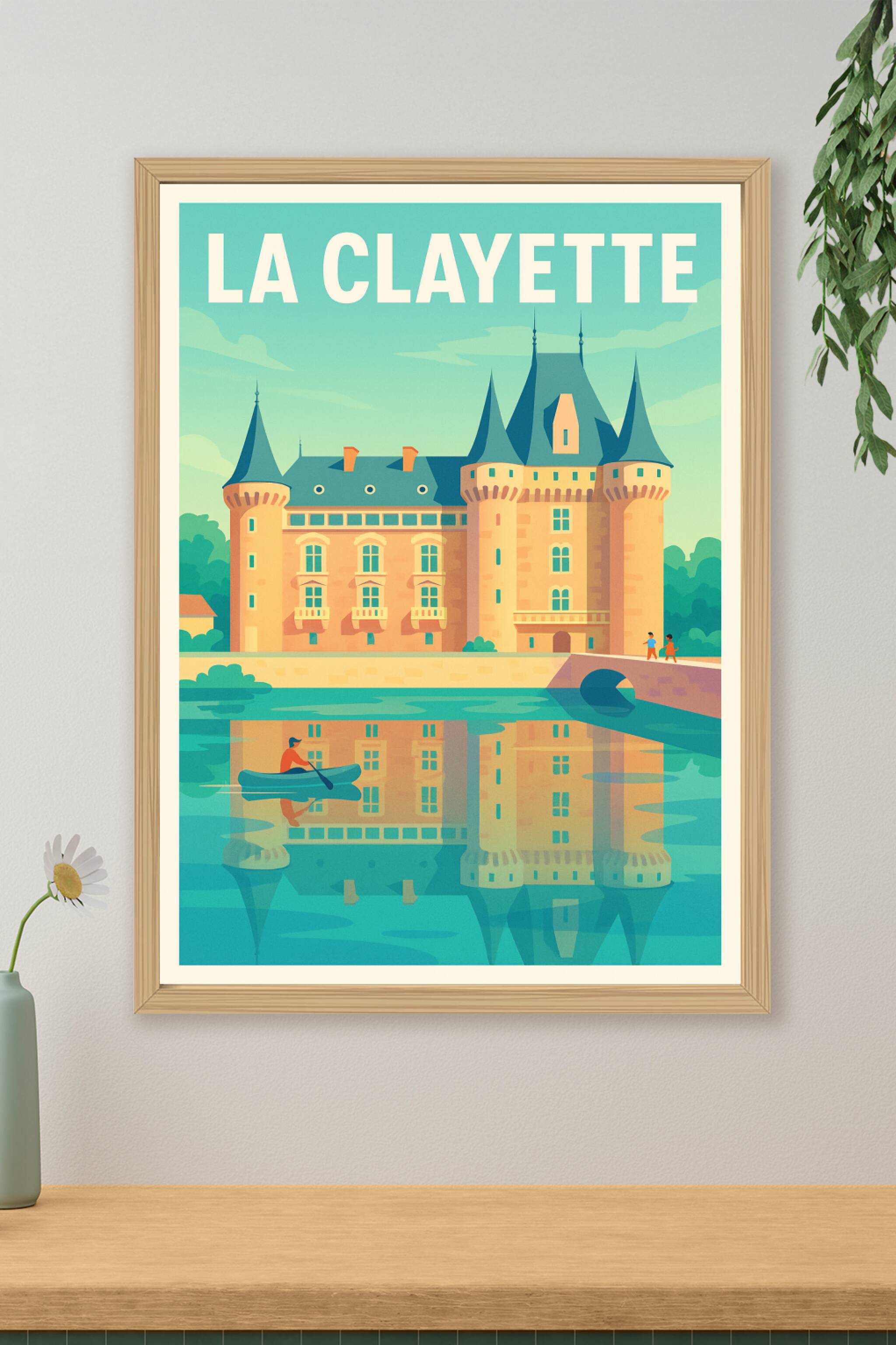 Affiche de La Clayette - Charme et sérénité au fil de l'eau