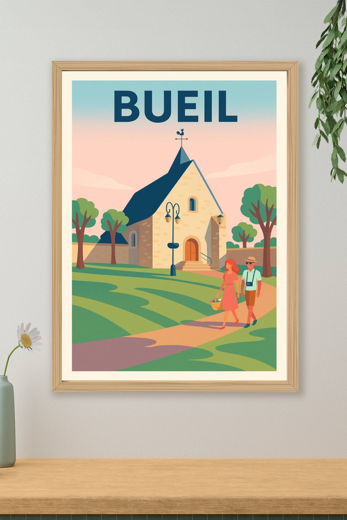 Affiche de Bueil - Charme et douceur d'un village paisible