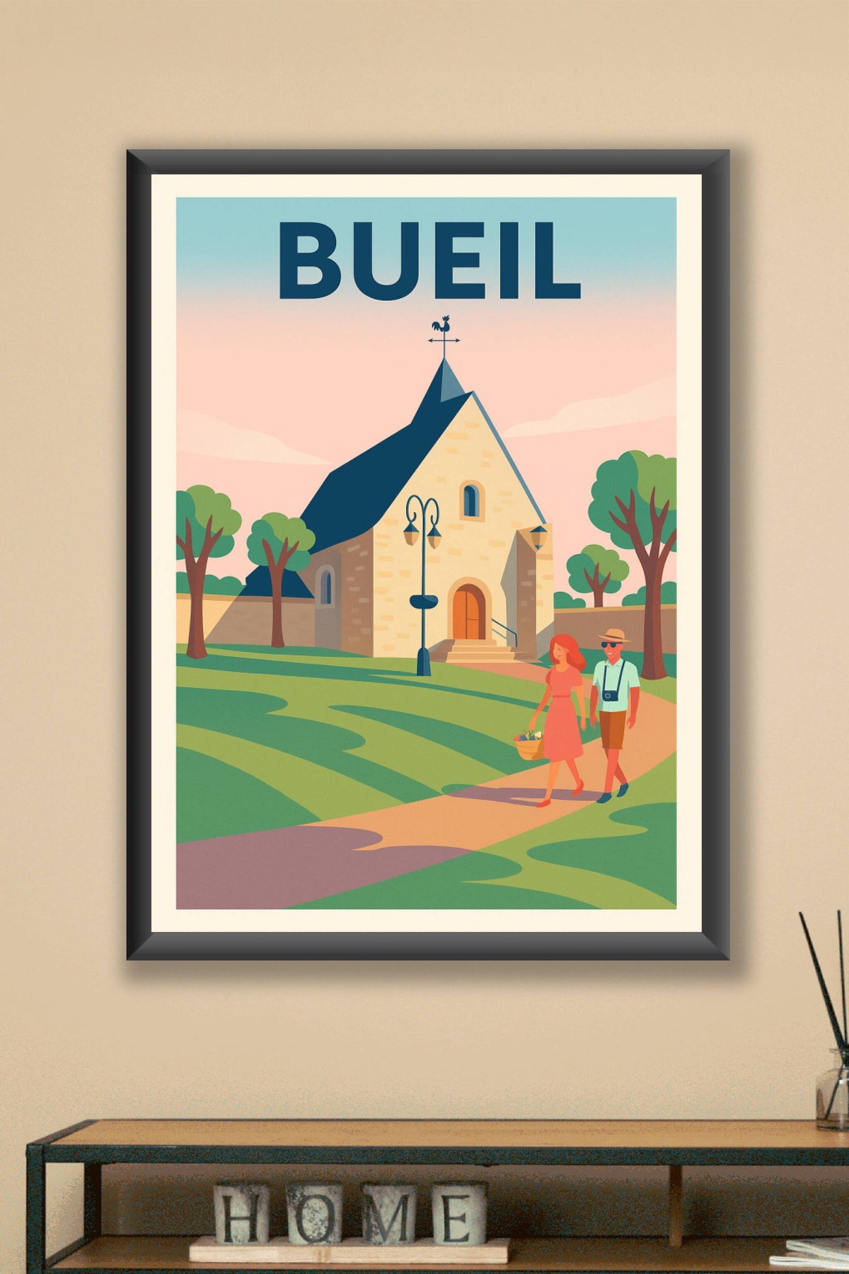 Affiche de Bueil - Charme et douceur d'un village paisible