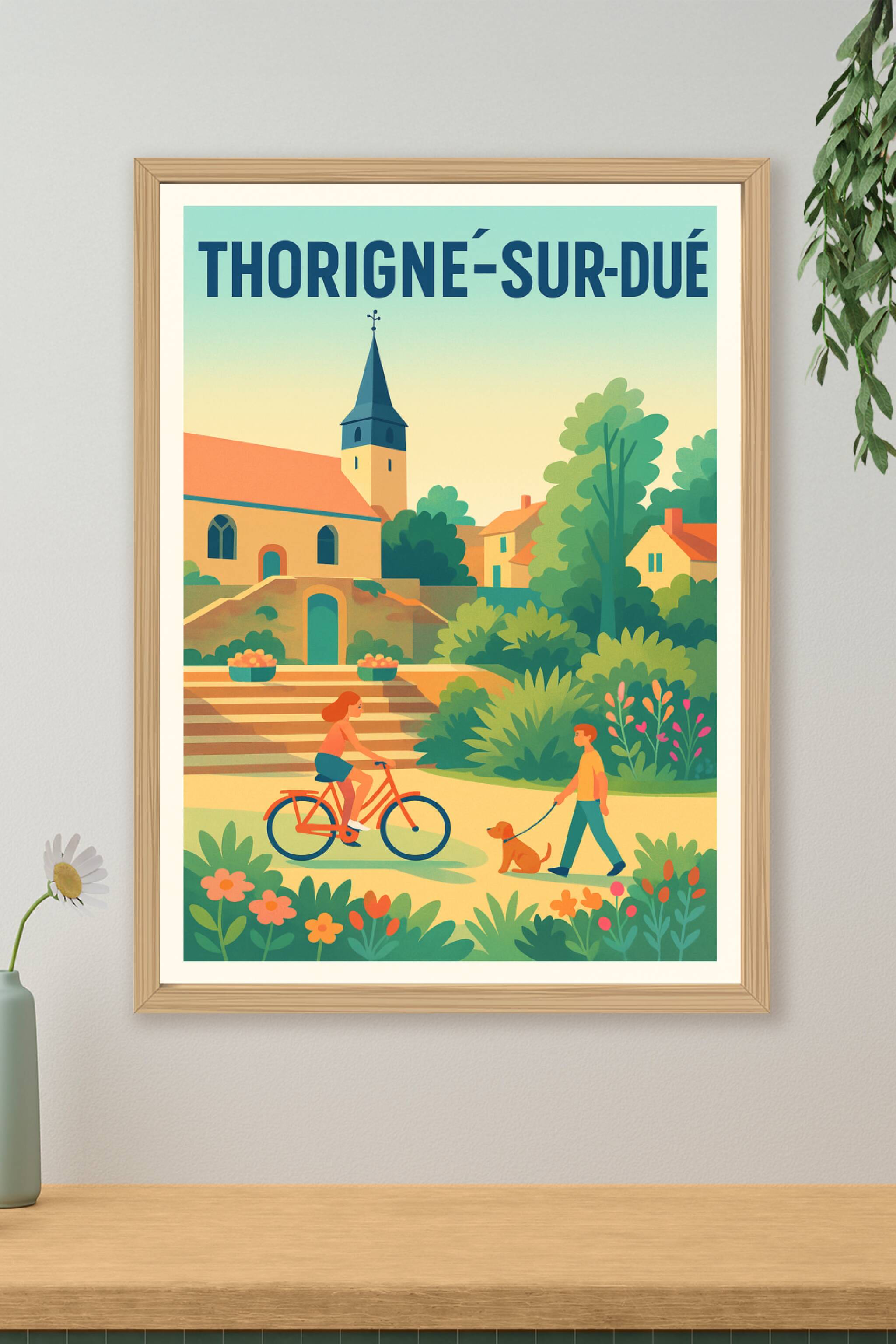 Affiche de Thorigné-sur-Dué - Douceur de vie bucolique