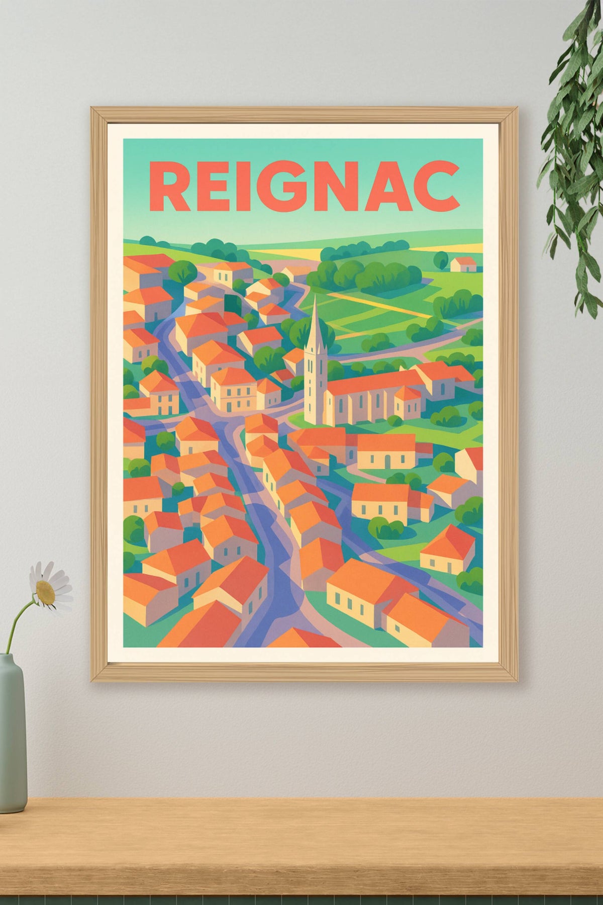 Affiche de Reignac - Découvrez le charme d'un village pittoresque