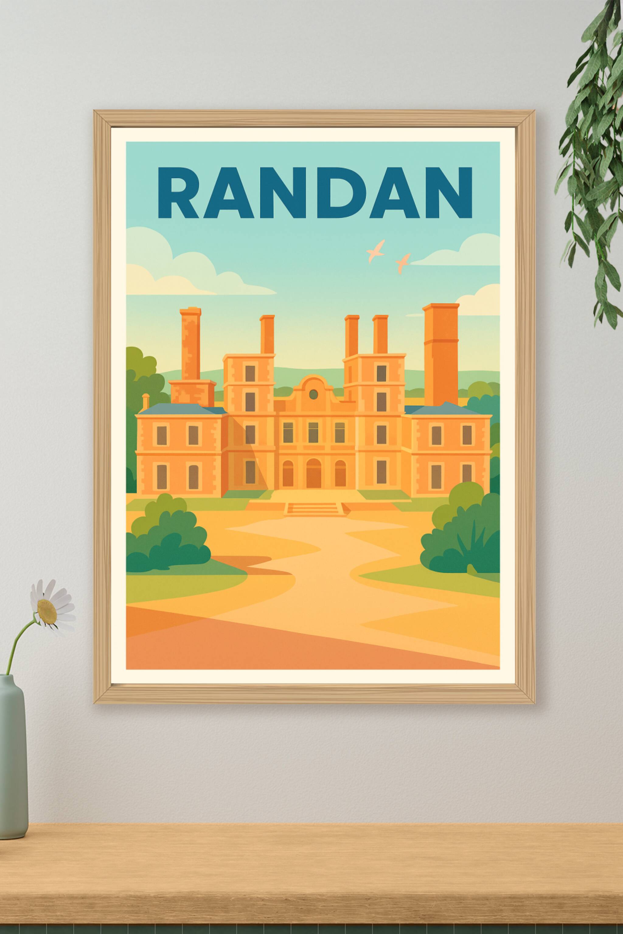 Affiche de Randan - L'élégance intemporelle du château