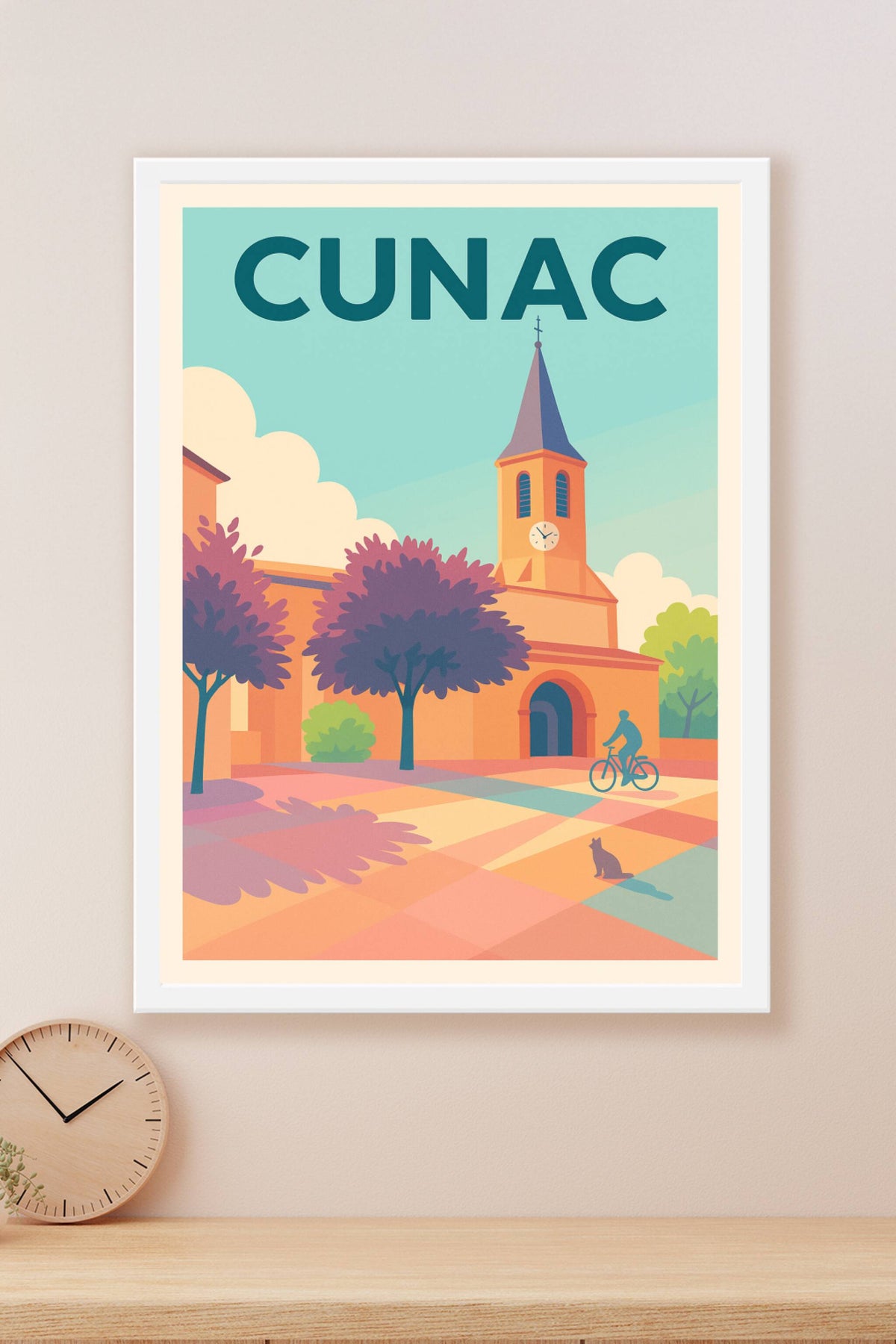 Affiche de Cunac - L'élégance tranquille d'un village occitan