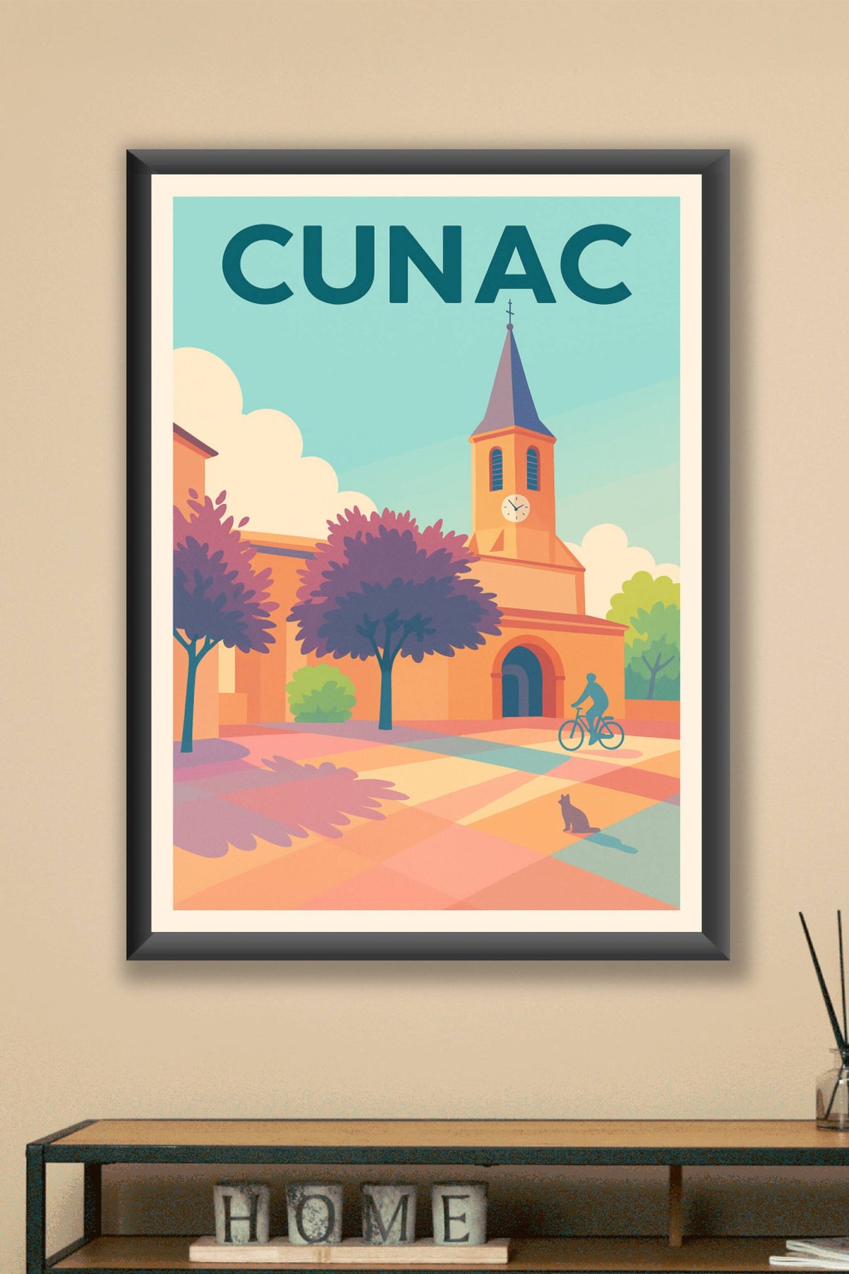 Affiche de Cunac - L'élégance tranquille d'un village occitan