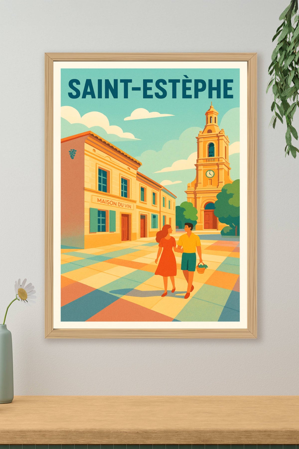 Affiche de Saint-Estèphe - L'élégance d'un village viticole
