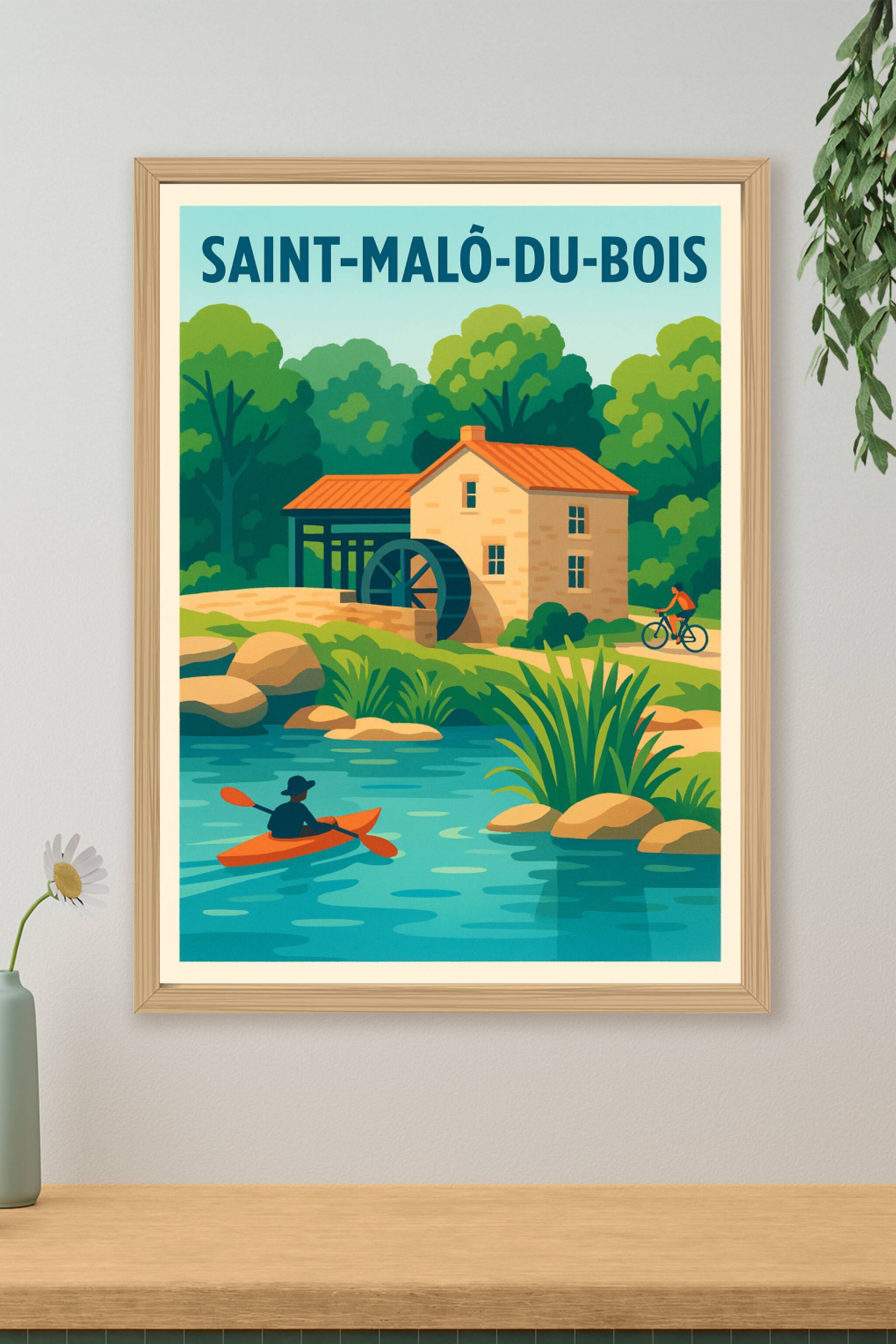 Affiche de Saint-Malô-du-Bois - Charme naturel et balade paisible