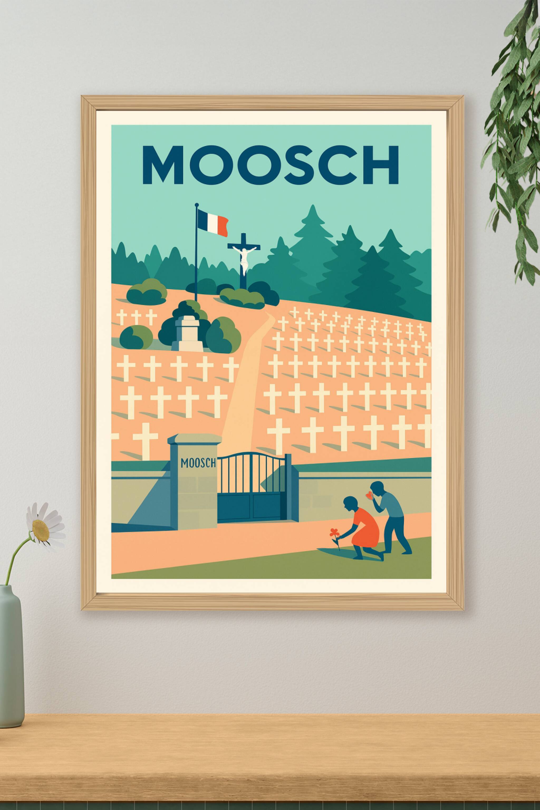 Affiche de Moosch - Mémoire et Respect au Cimetière Militaire