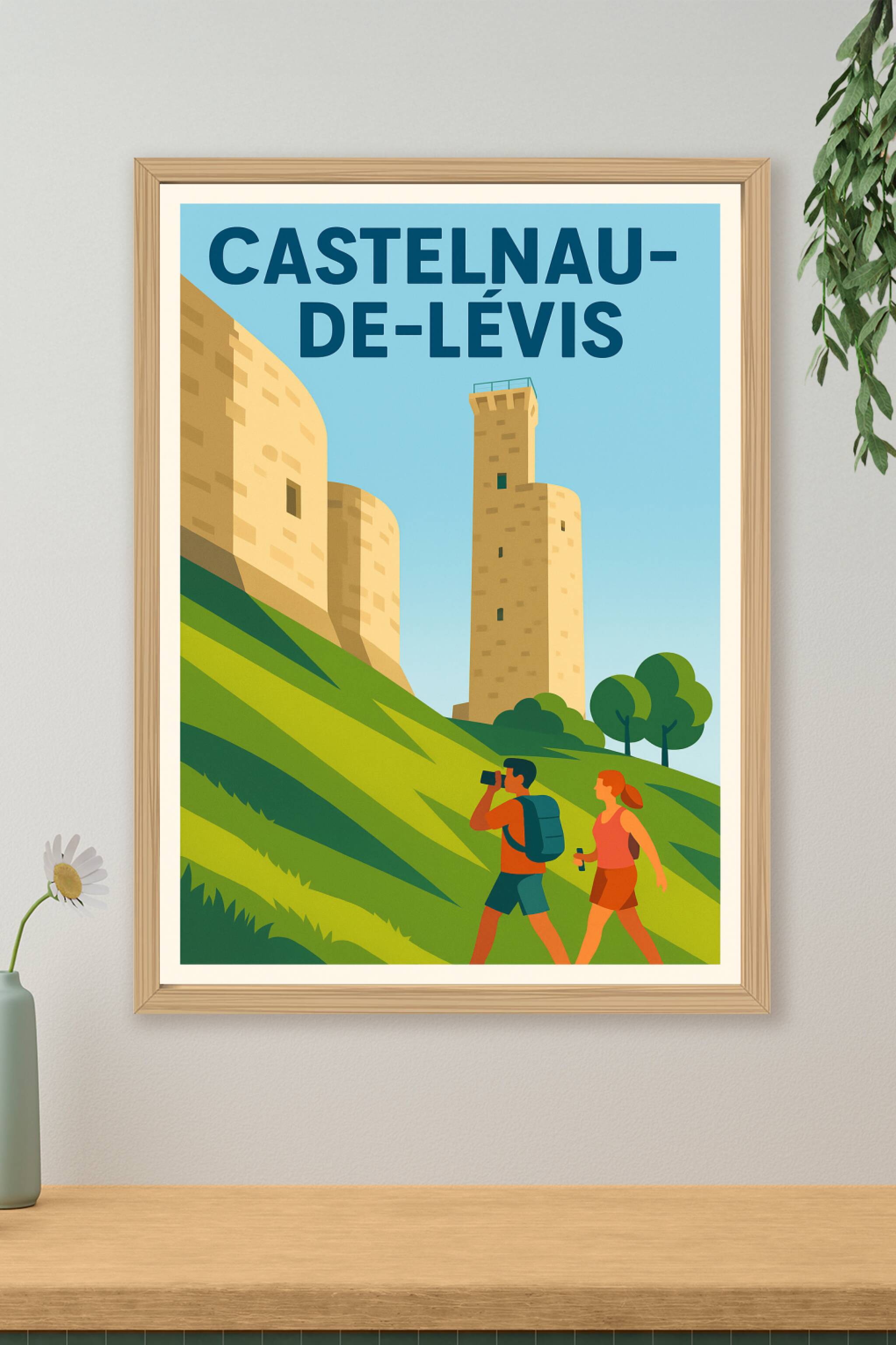 Affiche de Castelnau-de-Lévis - Promenade au pied du château