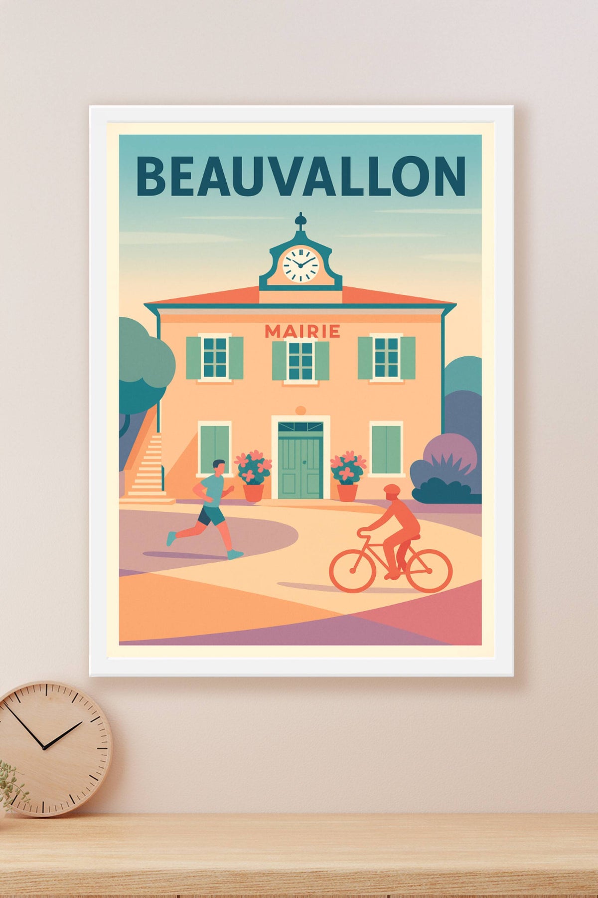 Affiche de Beauvallon - L'élégance tranquille de la mairie