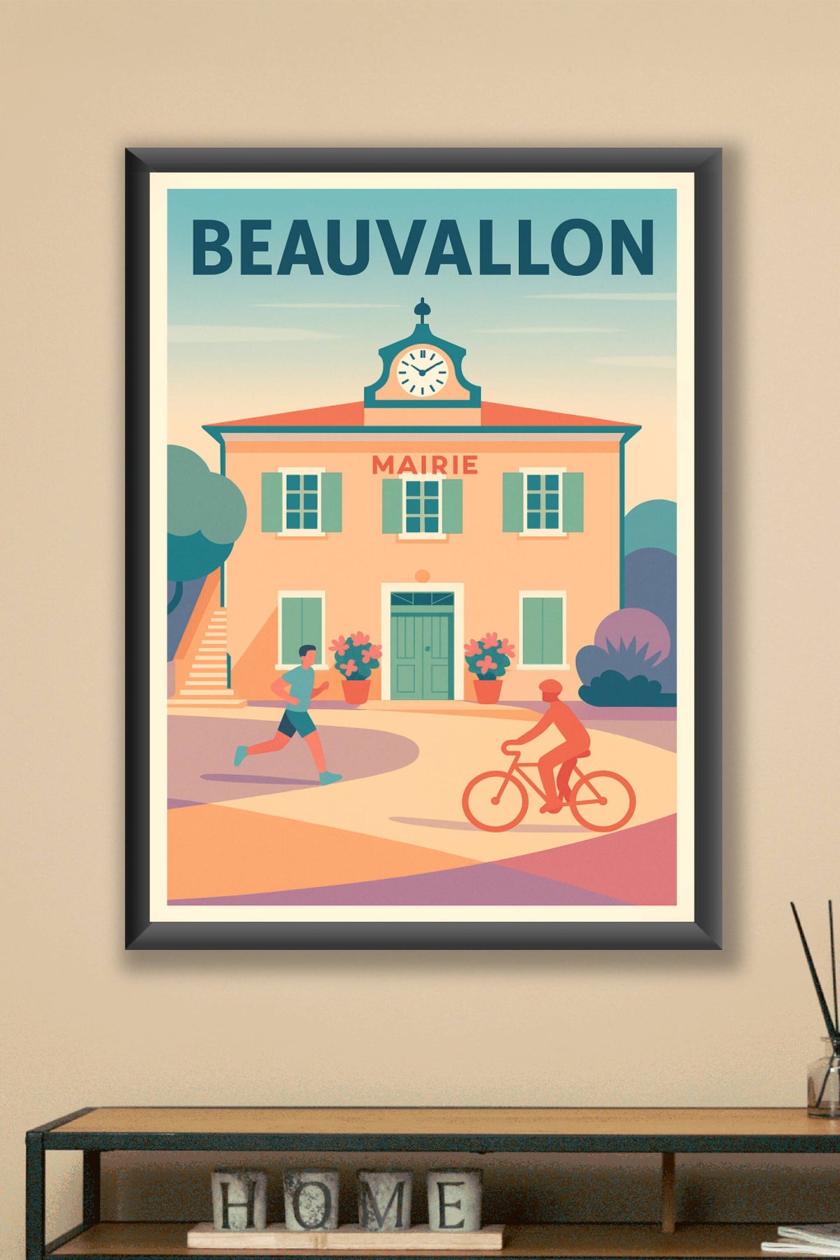 Affiche de Beauvallon - L'élégance tranquille de la mairie