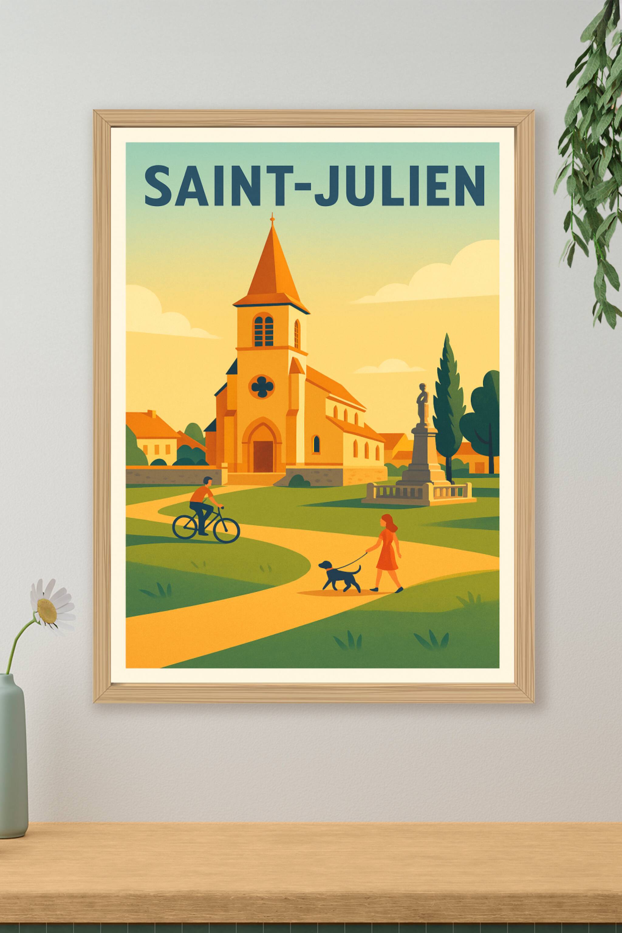 Affiche de Saint-Julien - Un havre de paix au cœur de la nature