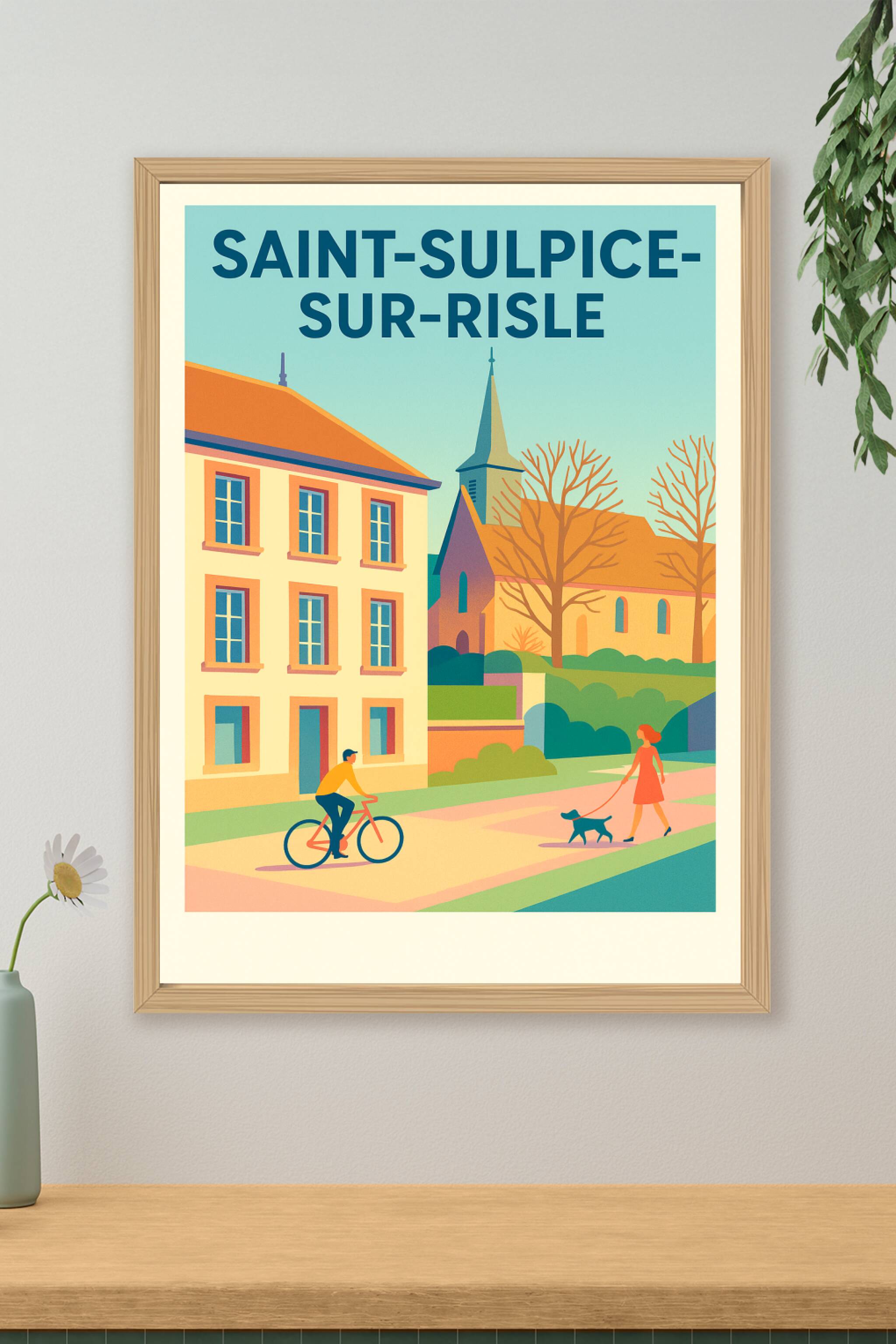 Affiche de Saint-Sulpice-sur-Risle - Charme et douceur de vivre normande