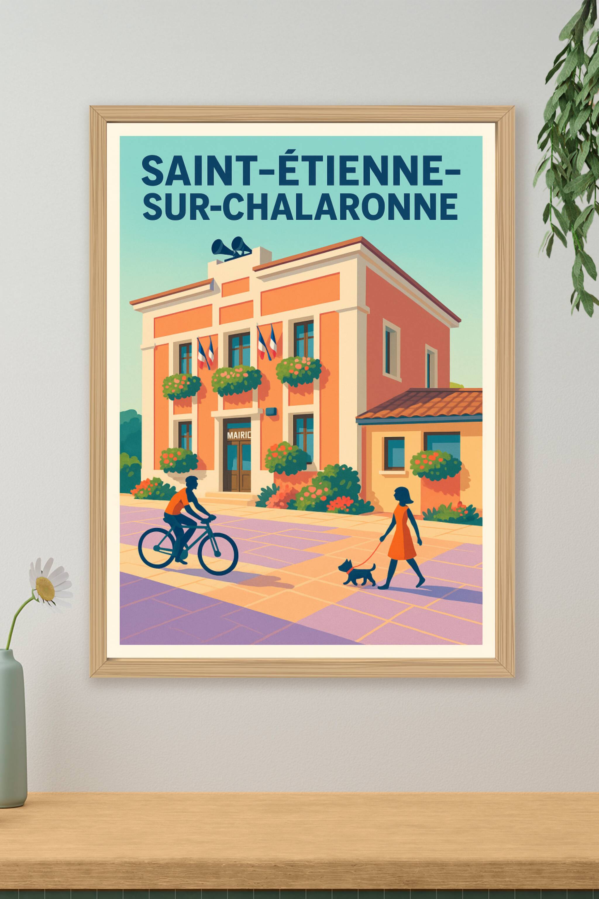 Affiche de Saint-Étienne-sur-Chalaronne - Charme et douceur de vie au cœur du village