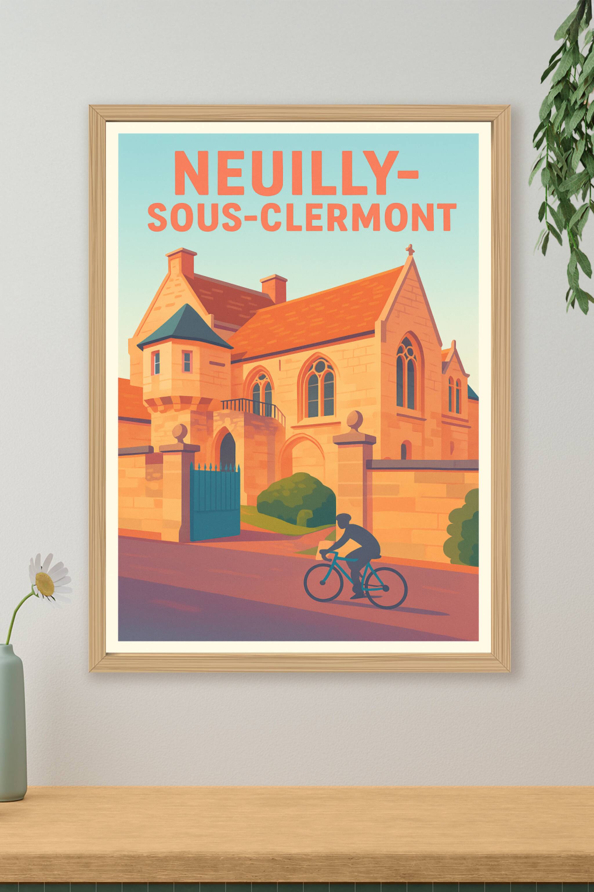 Affiche de Neuilly-sous-Clermont - Charme et Sérénité à Vélo