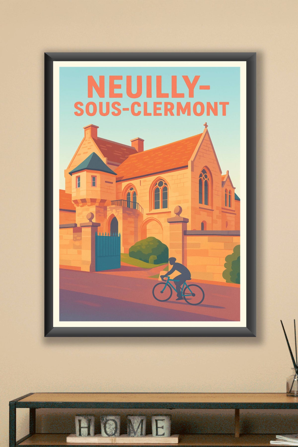 Affiche de Neuilly-sous-Clermont - Charme et Sérénité à Vélo