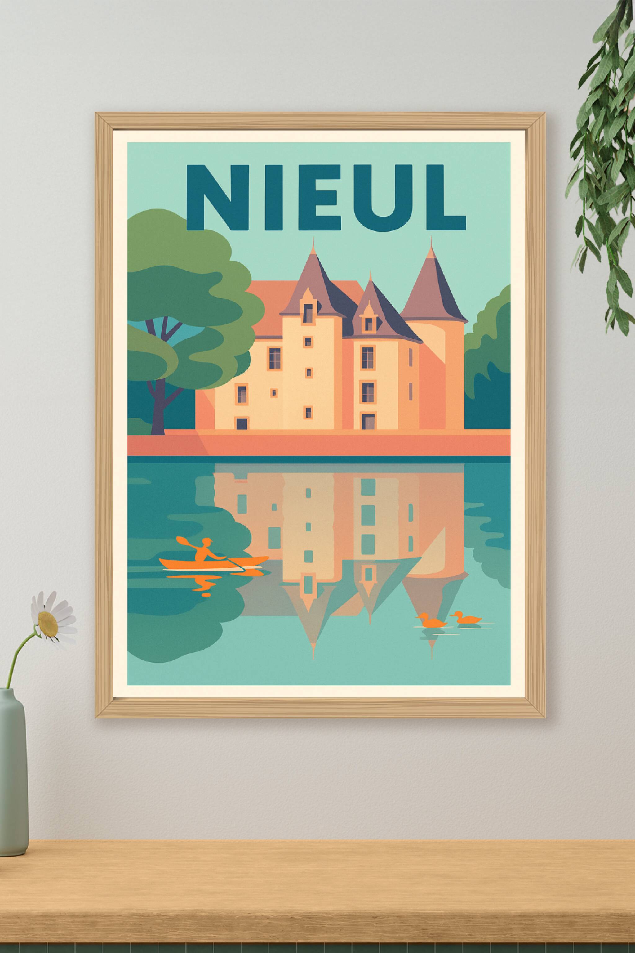 Affiche de Nieul - Charme et sérénité au fil de l'eau