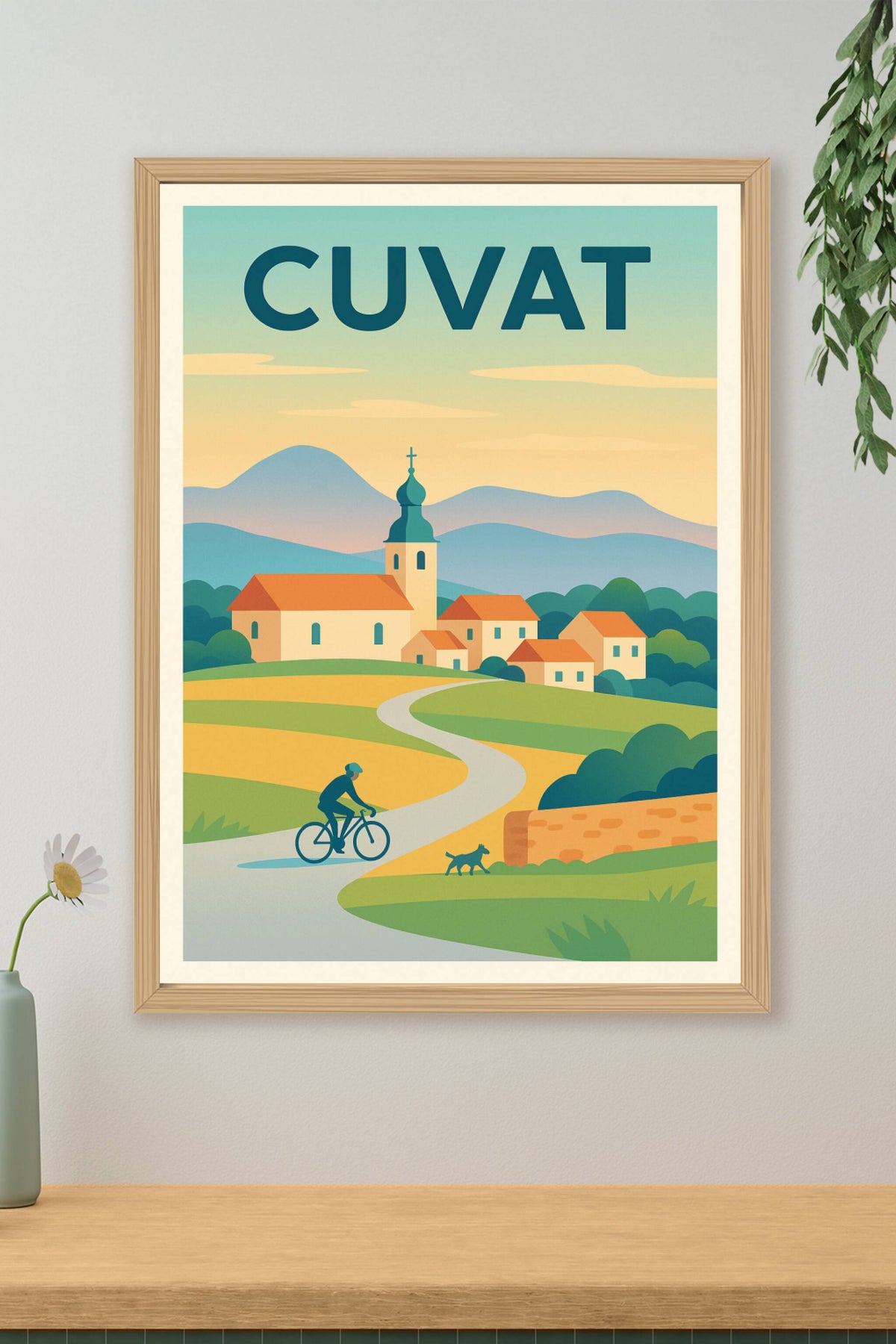 Affiche de Cuvat - Charme pastoral et douceur de vivre